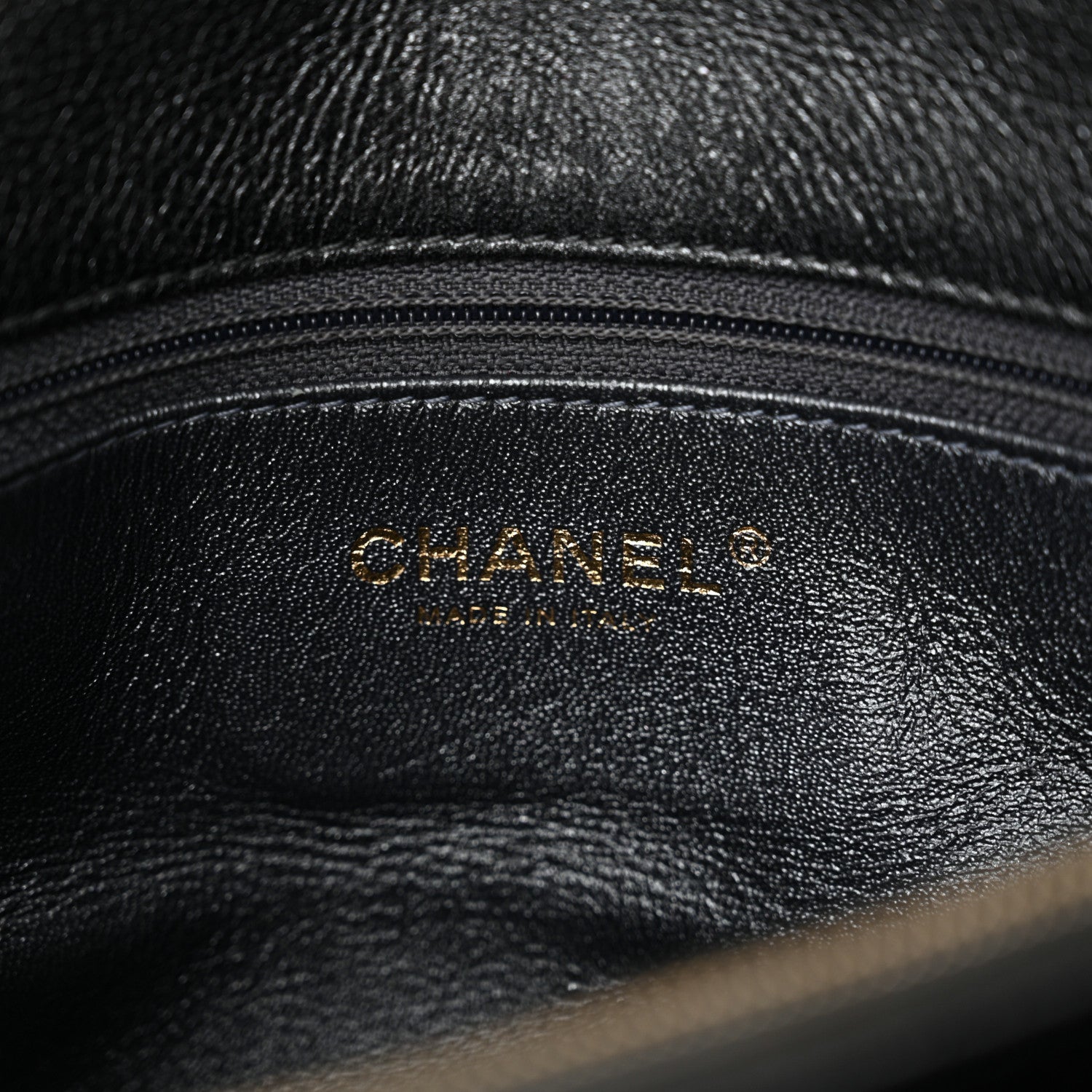 Chanel Calfskin Iridescent Snakeskin Patchwork Chevron Medium Flap Black Silver 6 of 12