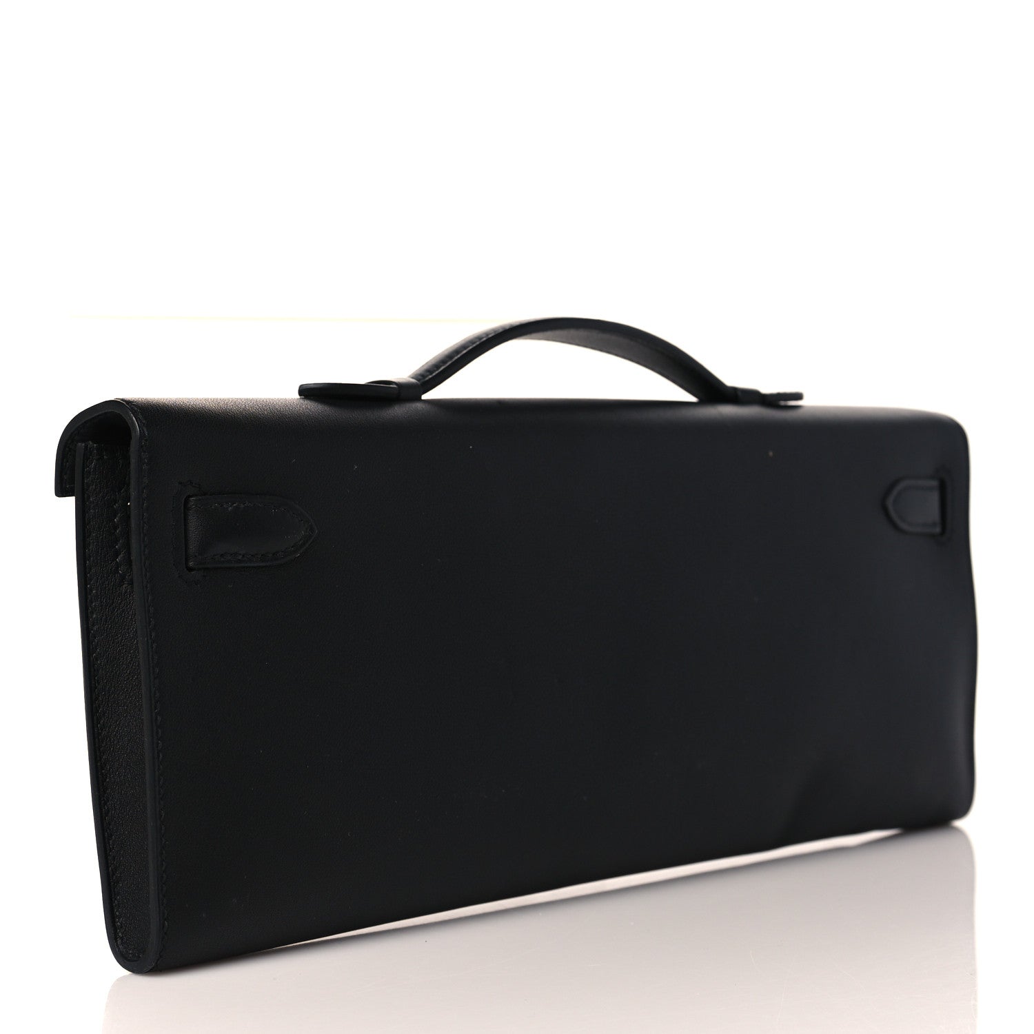 Hermes Swift Kelly Cut Clutch Pochette Black 3 of 9