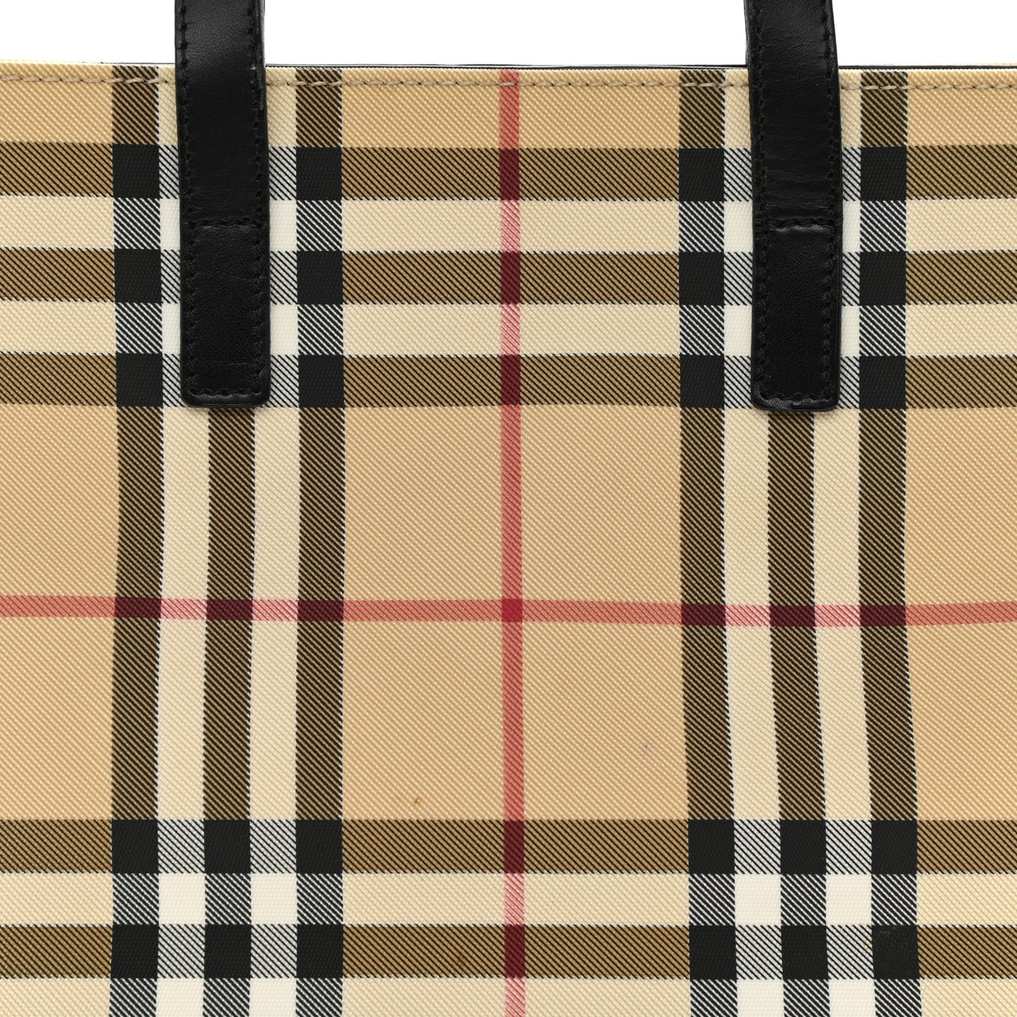House Check Small Tote Black