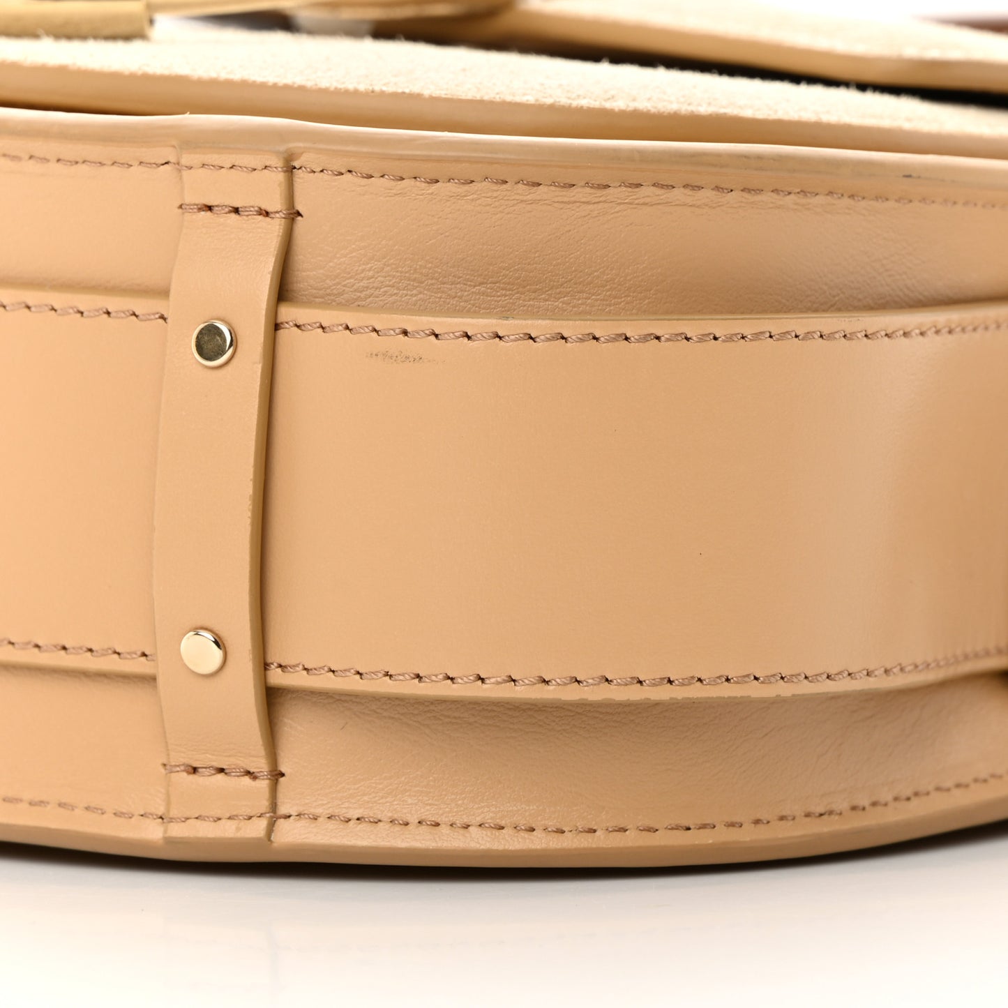 Calfskin Suede Small Tess Bag Soft Tan