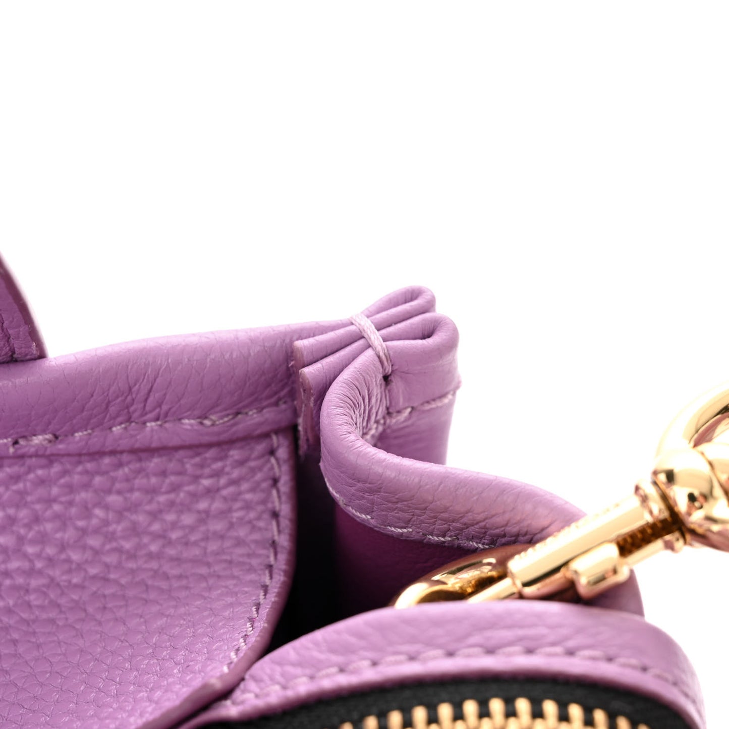 Grained Calfskin Small The Tote Bag Regal Orchid