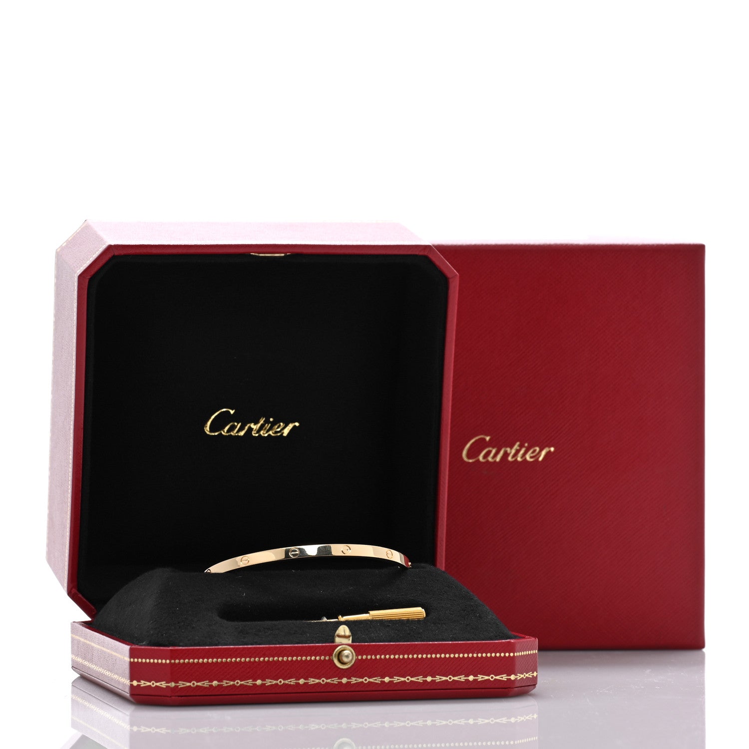 Cartier 18K Yellow Gold Small LOVE Bracelet 18 8 of 8