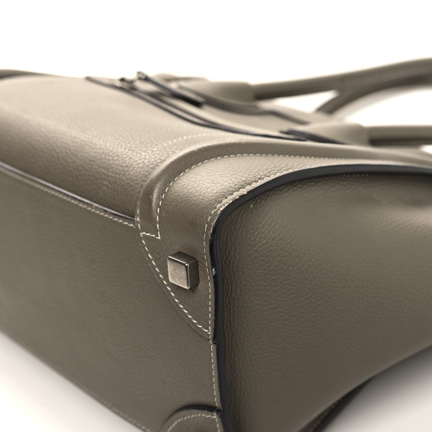 Drummed Calfskin Micro Luggage Souris