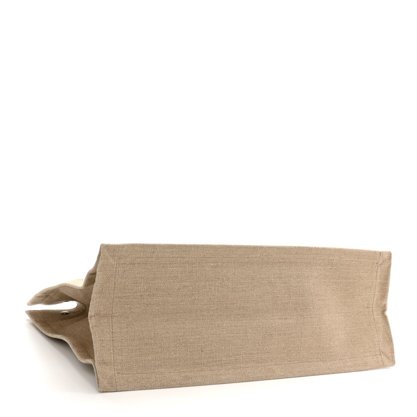 Linen Calfskin Rive Gauche Tote Optic White