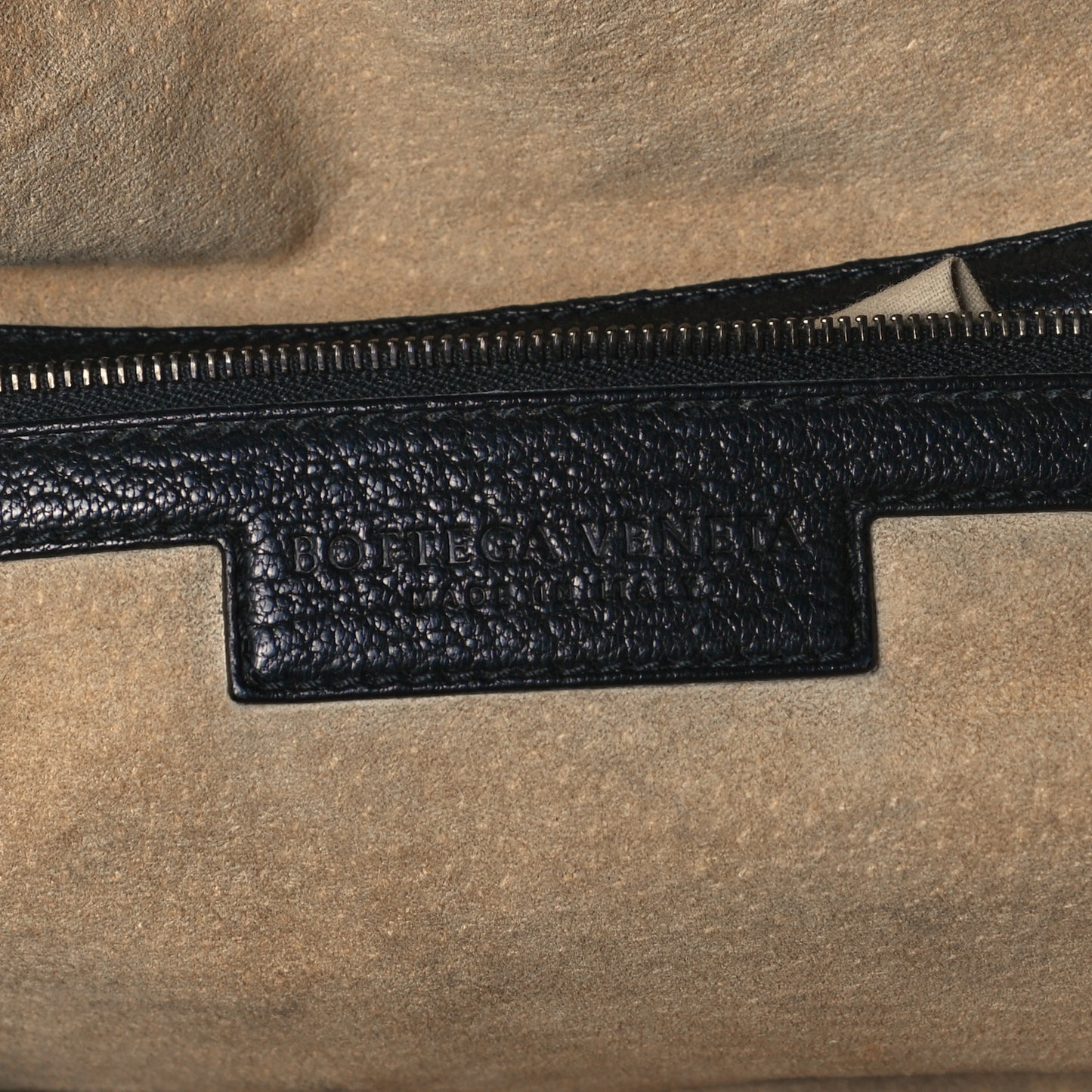 Cervo Deerskin Woven Hobo Black