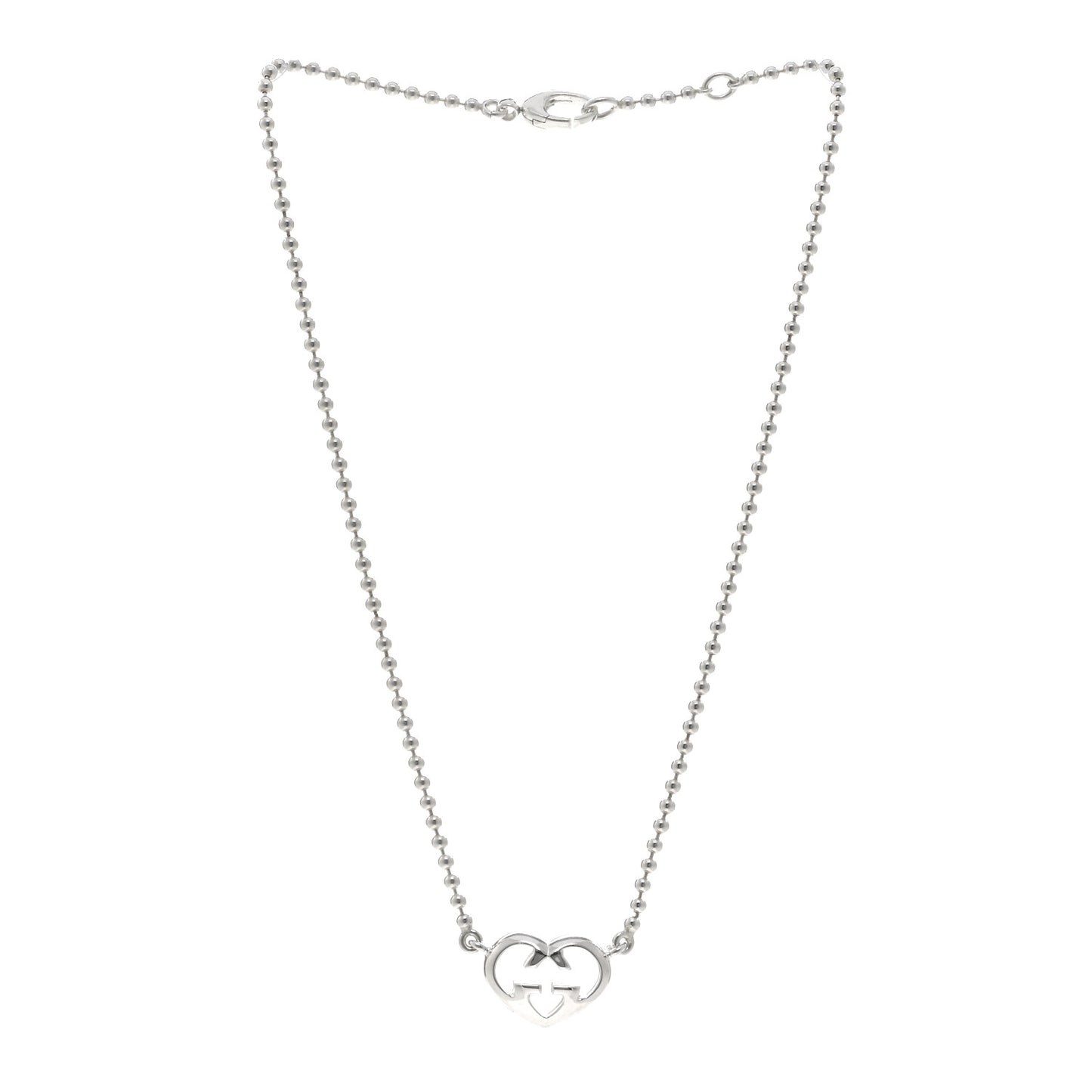 Sterling Silver Britt Heart Station Pendant Necklace