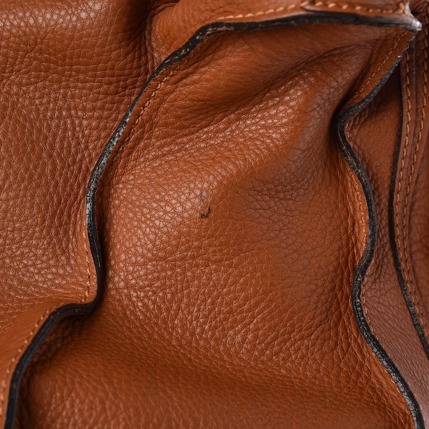 Calfskin Large Marcie Satchel Tan