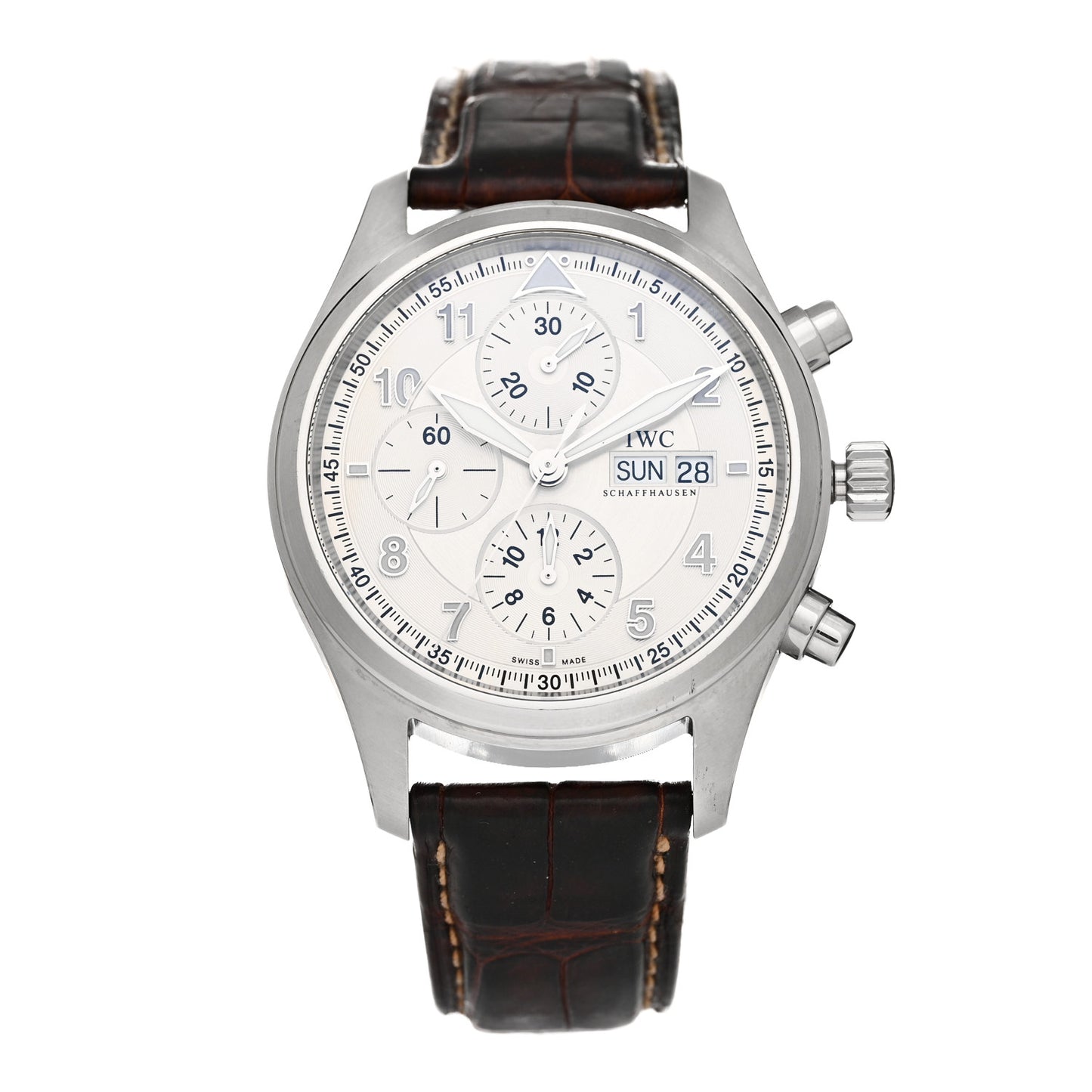 Stainless Steel Alligator 42mm Spitfire Chronograph Automatic Watch IW371702