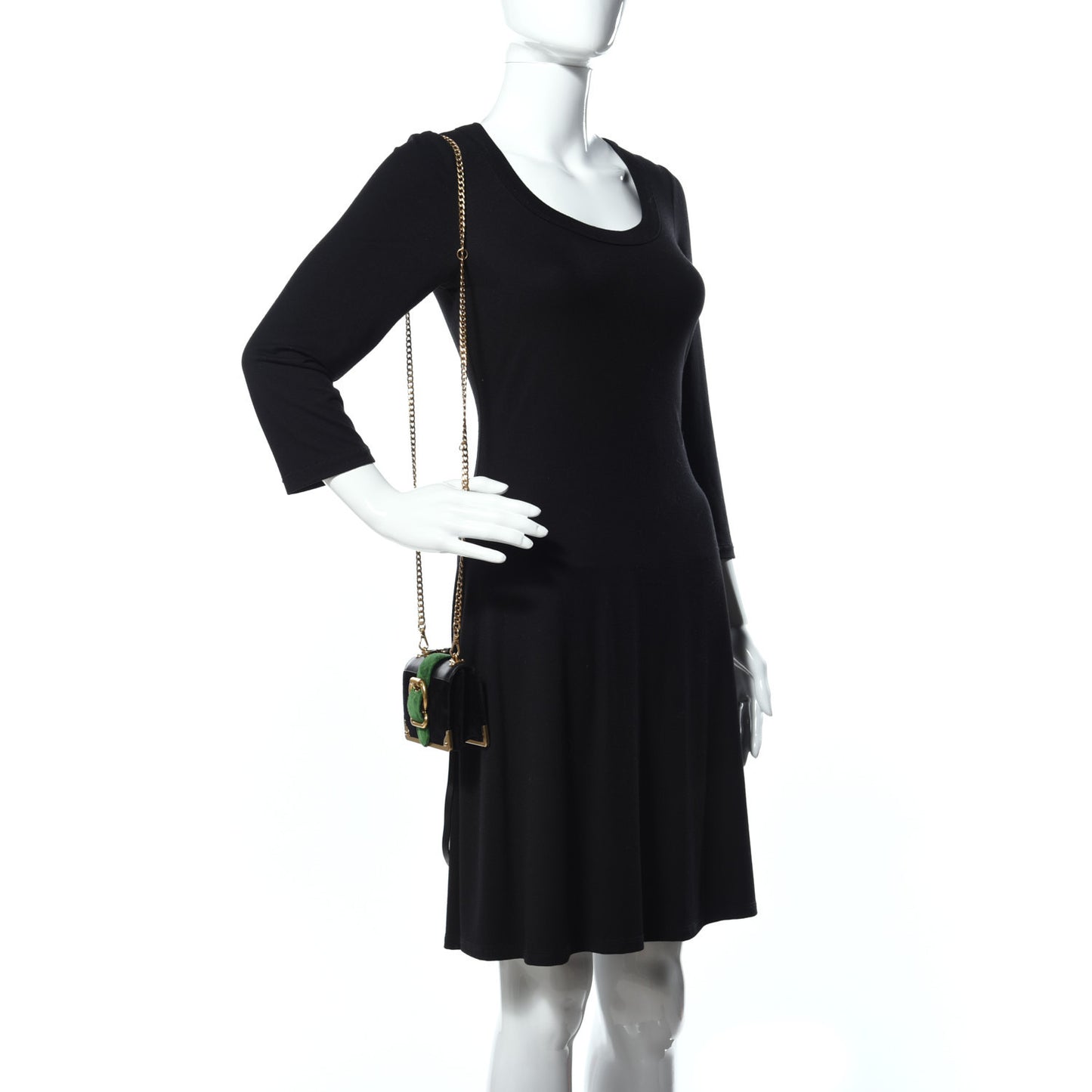 Velvet City Calfskin Micro Cahier Bag Black Alloro