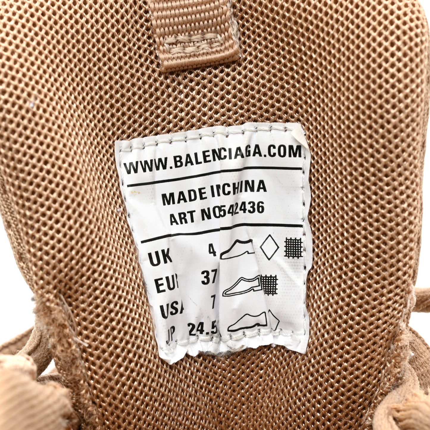 Mesh Rubber Uni-Matte Full Color Womens Track Sneakers 37 Full Beige