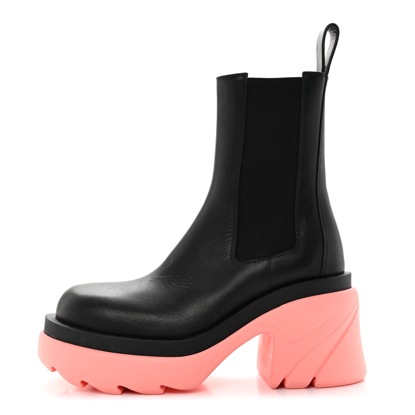Calfskin The Flash Chelsea Boots 37 Black Flamingo