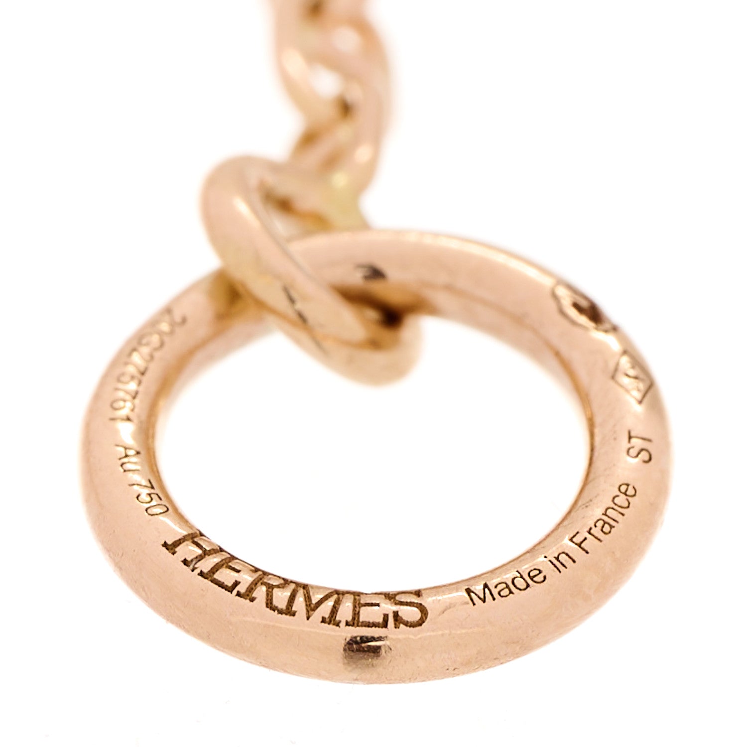 Hermes 18K Rose Gold Diamond PM Farandole Bracelet ST 5 of 6