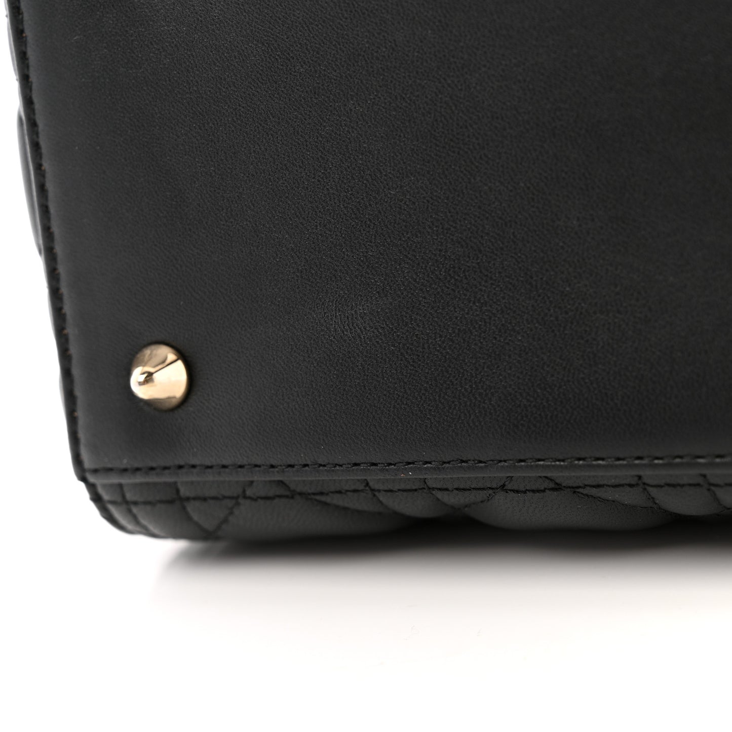 Lambskin Cannage Medium Lady Dior Black