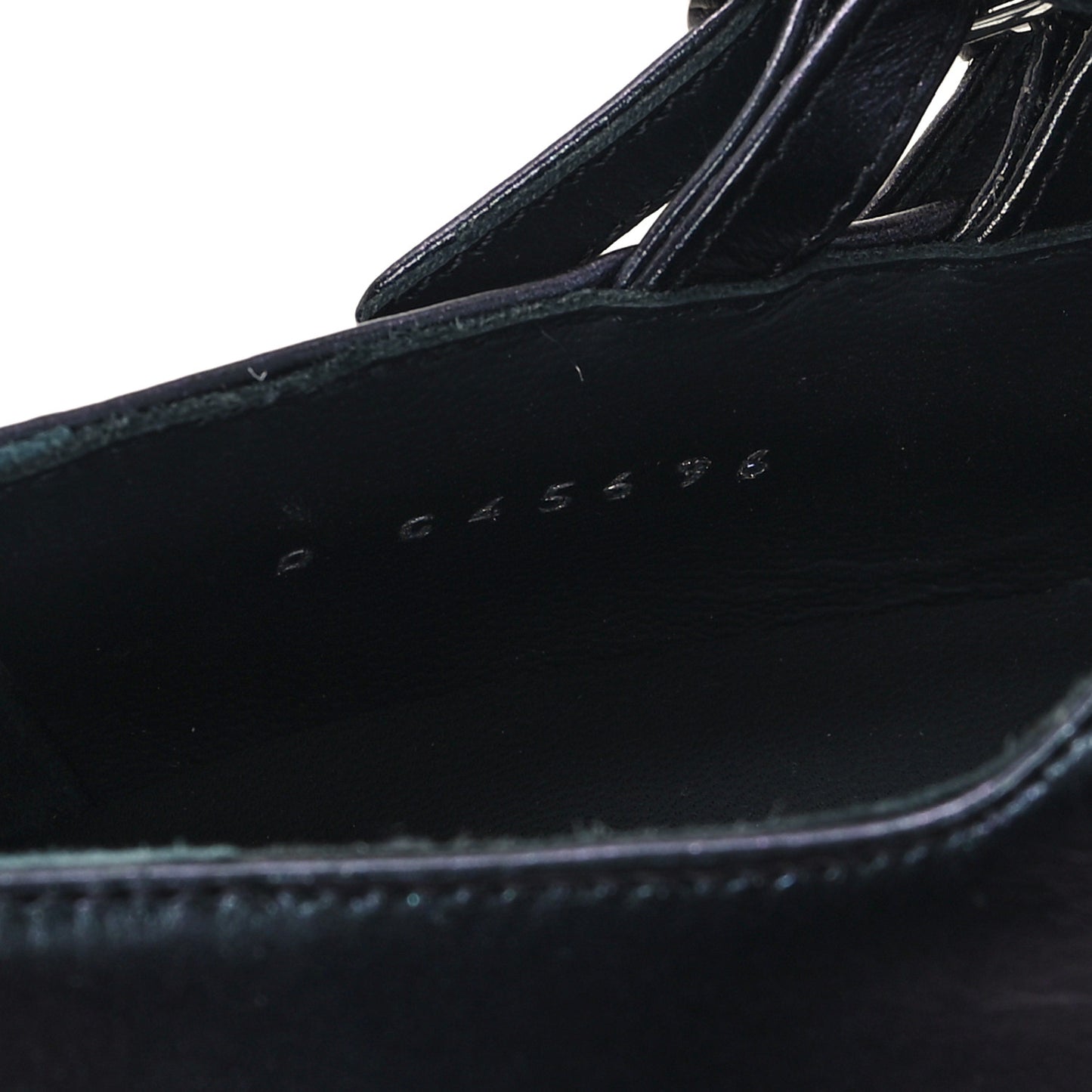 Iridescent Lambskin Grosgrain Pearl Mary Jane Pumps 38 Black