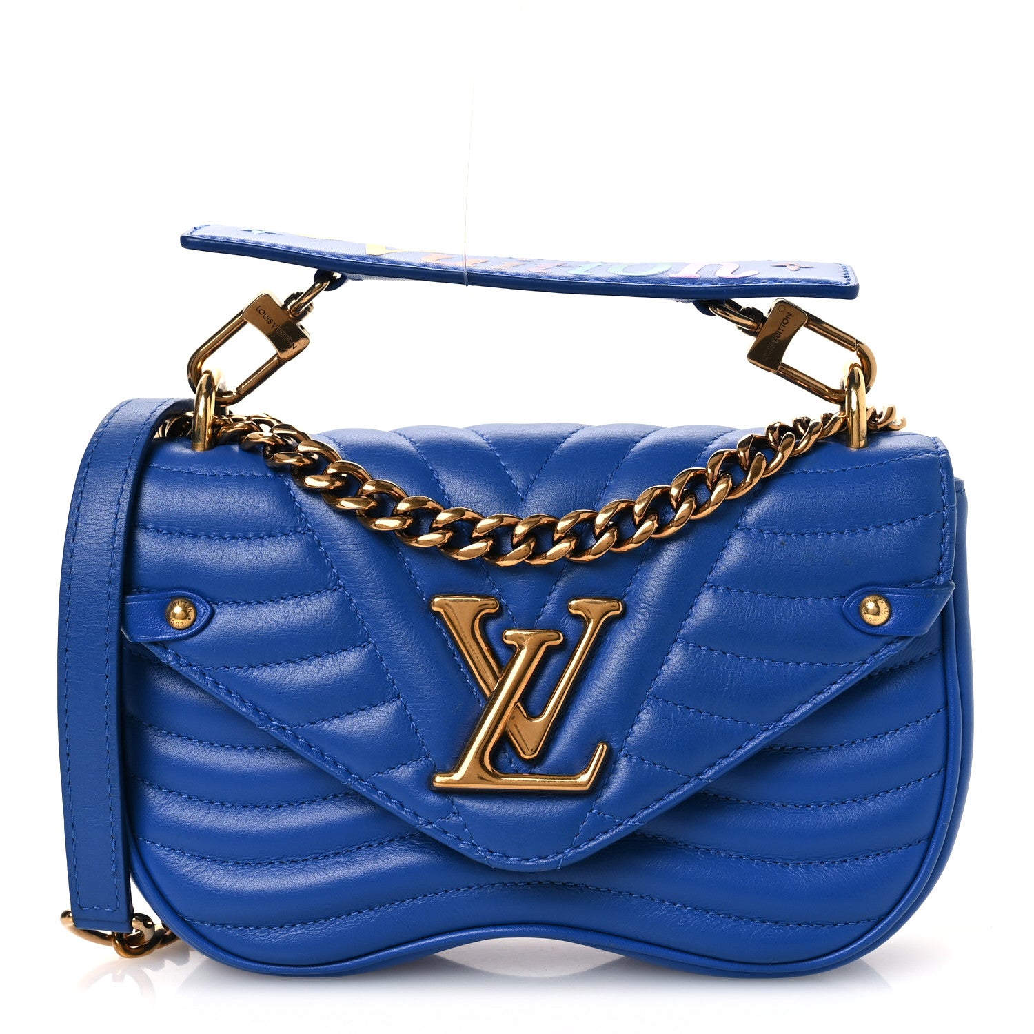 Louis Vuitton Calfskin New Wave Chain PM Blue Neon 1938861