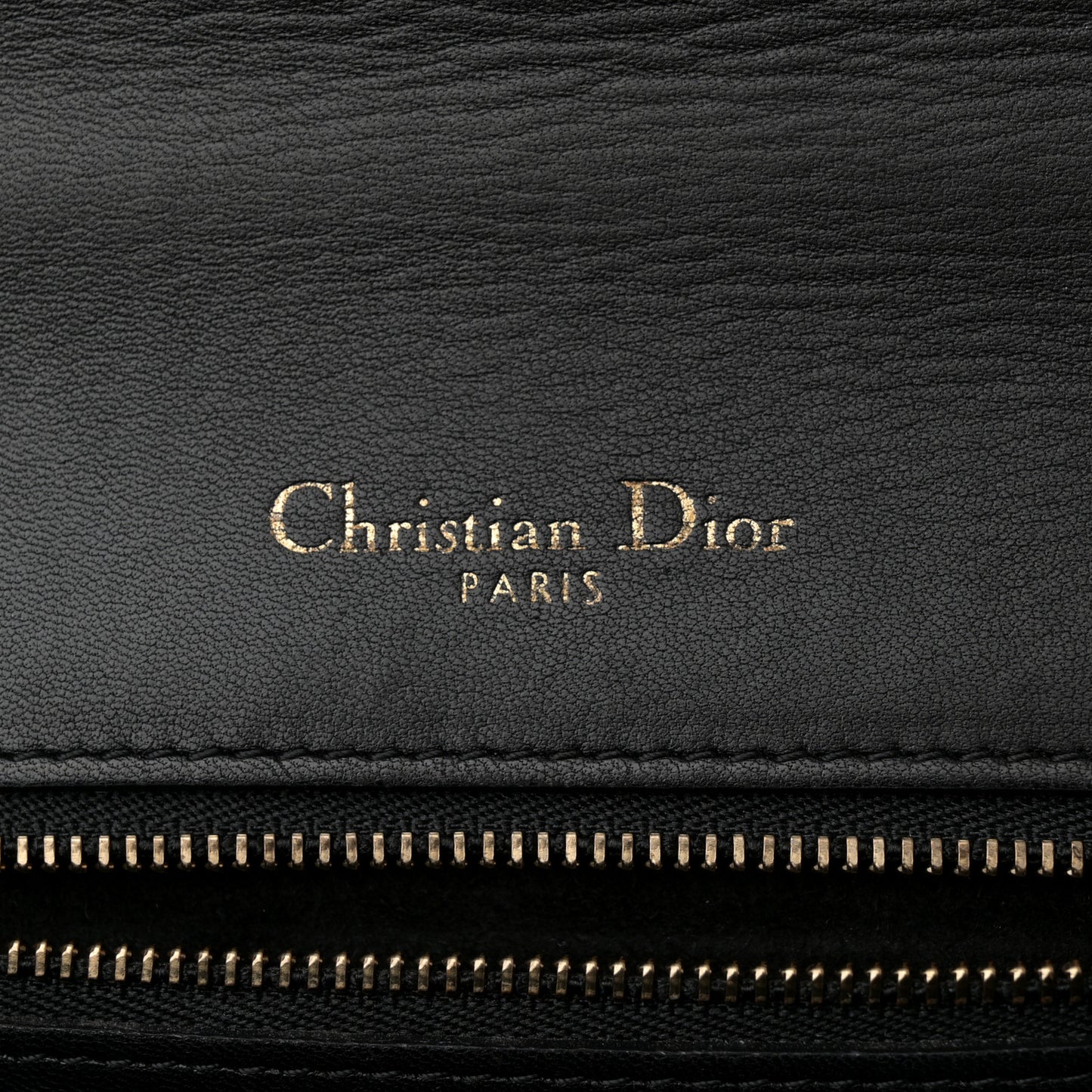 Lambskin Studded Medium Diorama Flap Bag Black