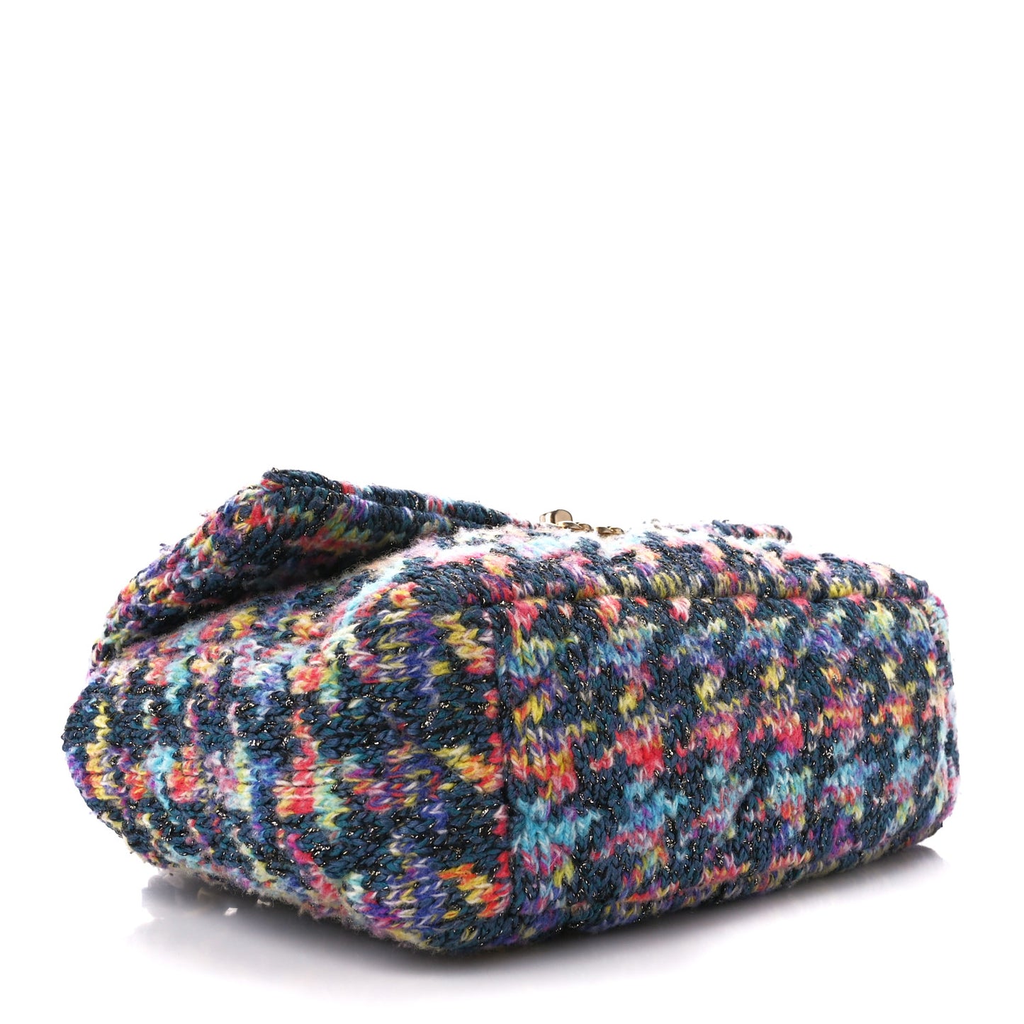 Tweed Quilted Medium Chanel 19 Flap Dark Multicolor