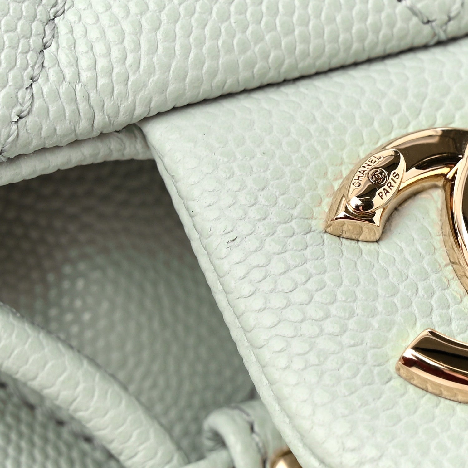 Chanel Caviar Quilted Mini Urban Spirit Backpack Light Blue 12 of 13