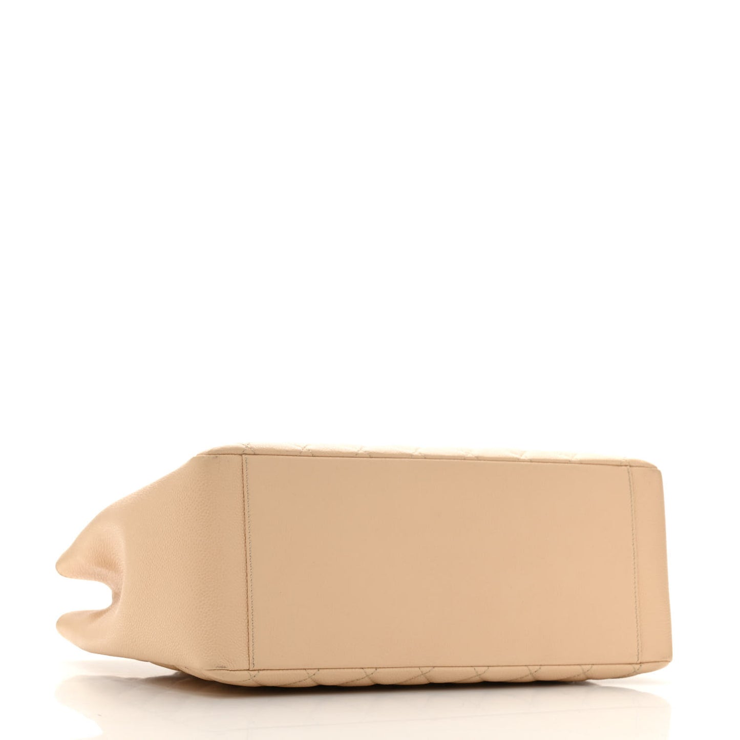 Caviar Quilted Grand Shopping Tote GST Beige