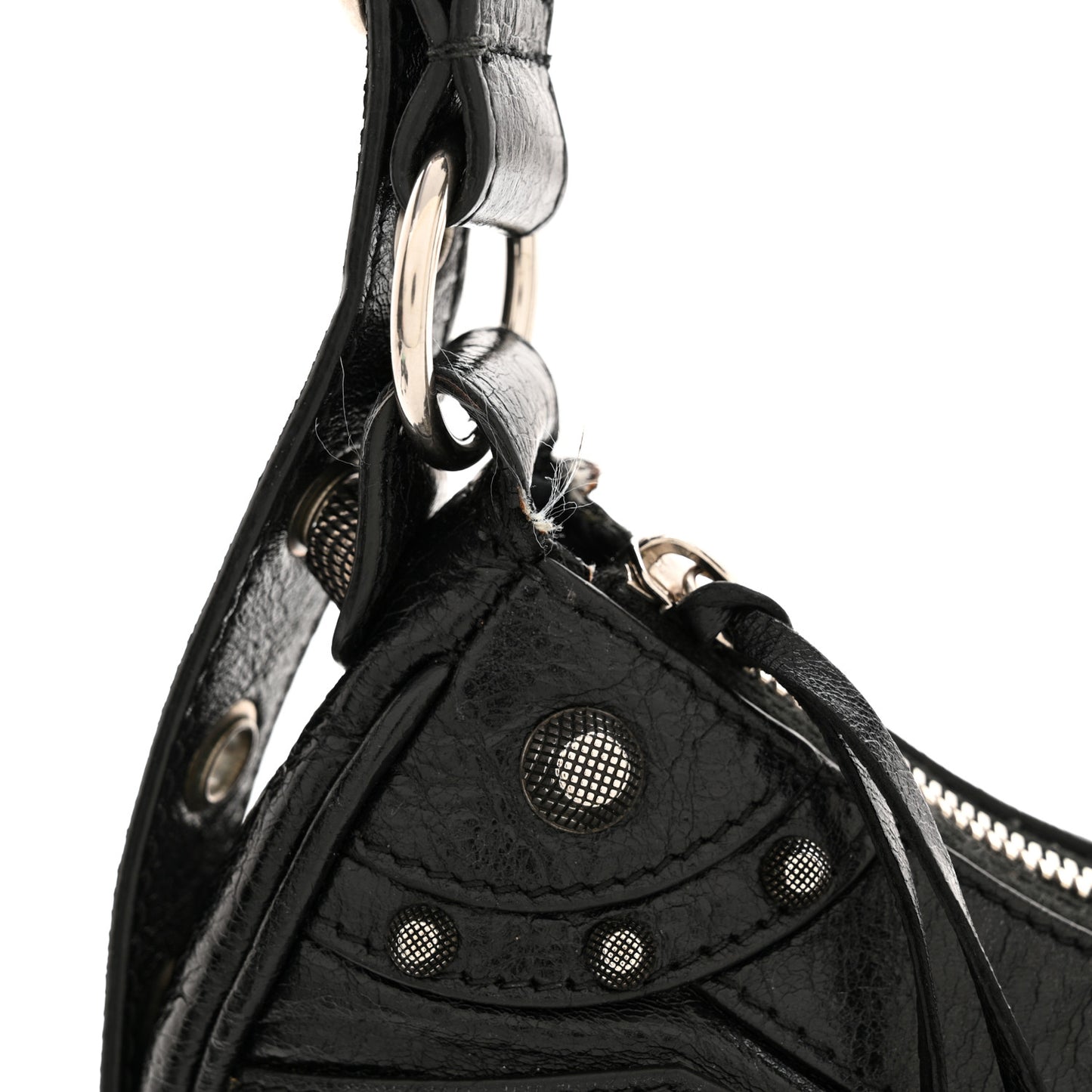Agneau Arena Le Cagole Shoulder Bag XS Black