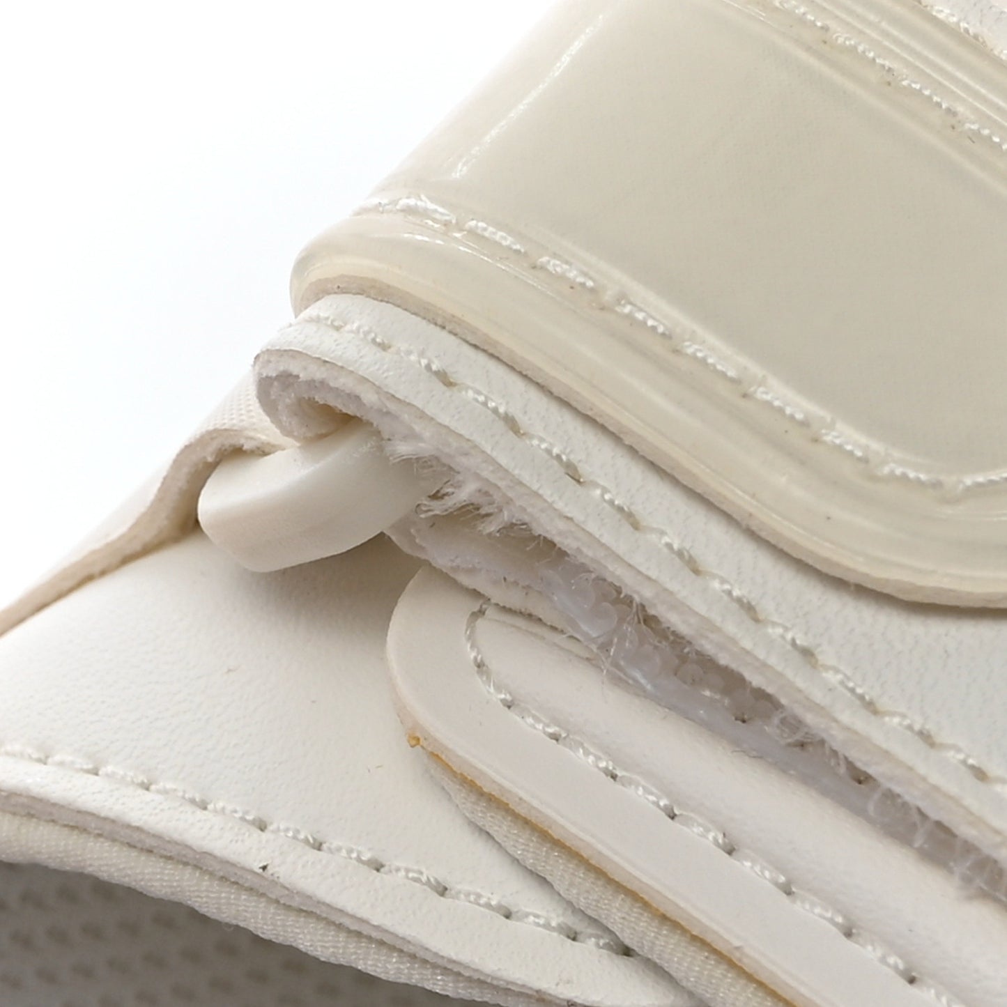 Neoprene Rubber Clear Sole Womens Track Sandals 39 White