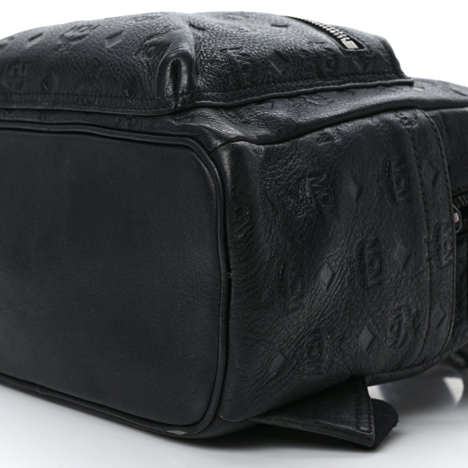 MCM Calfskin Ottomar Small Stark Backpack Black 9 of 11