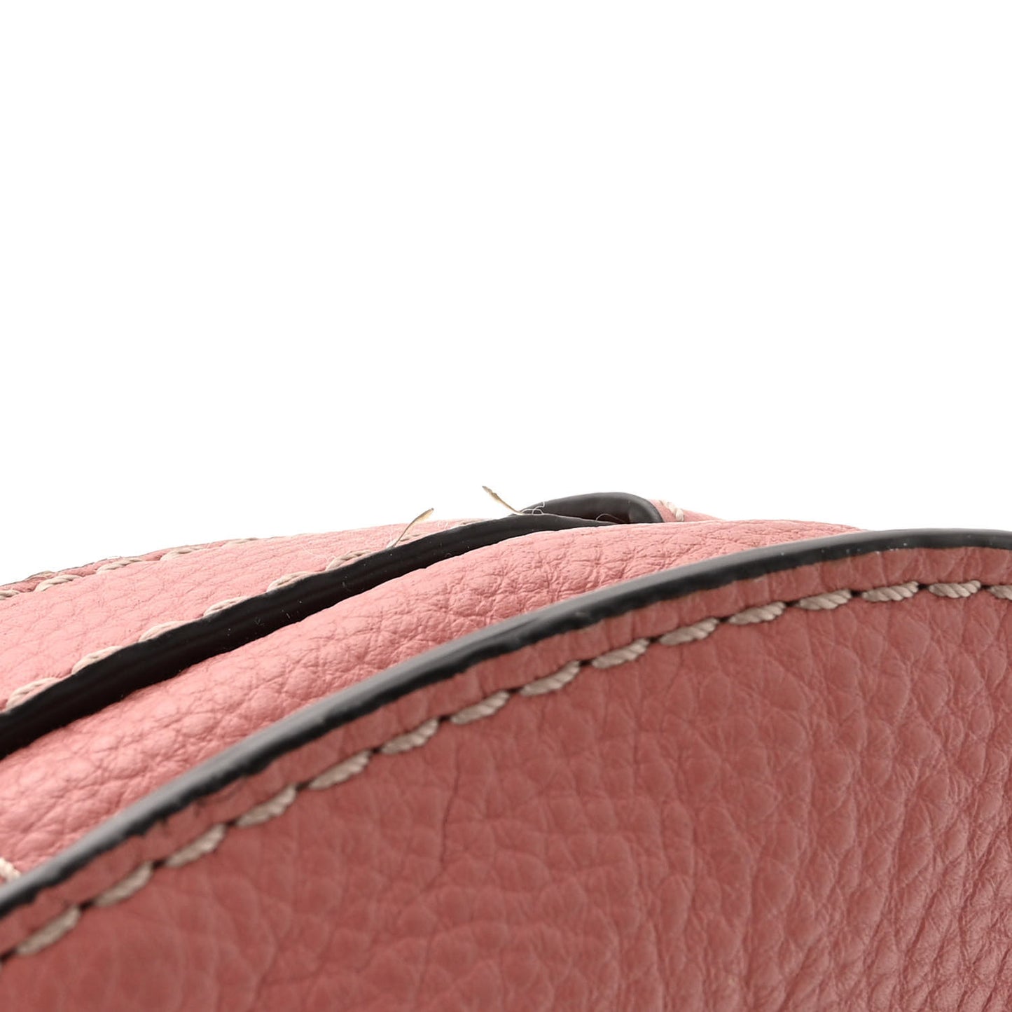 Calfskin Mini Marcie Round Crossbody Bag Rusty Pink