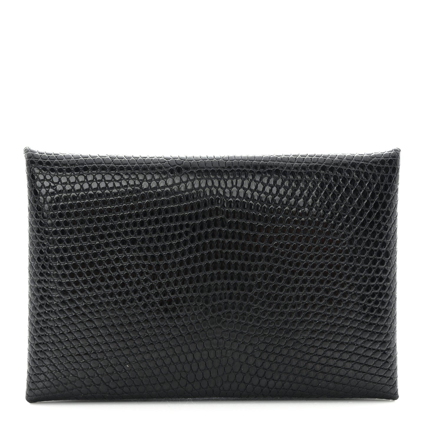 Lizard Calvi Card Case Black