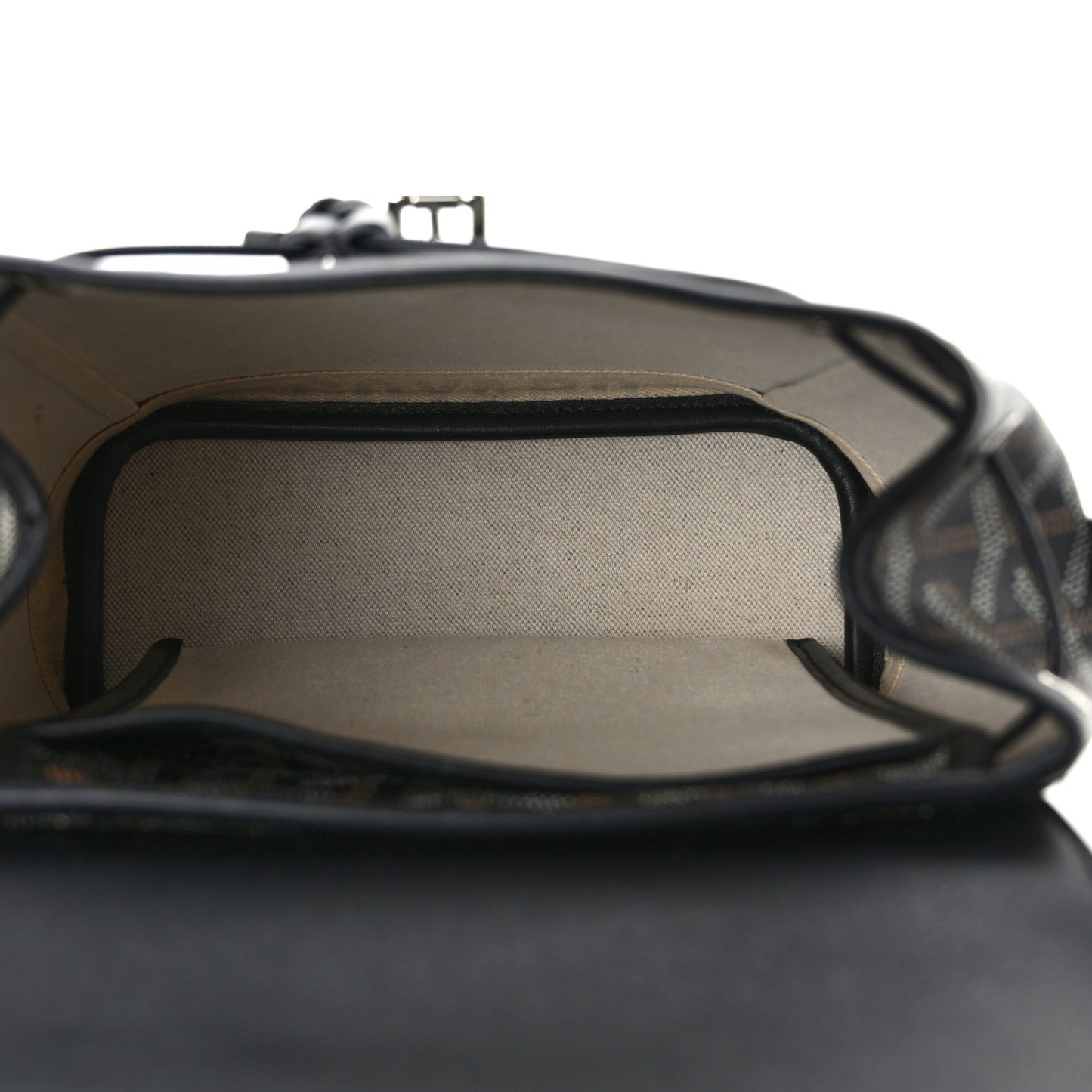 Goyardine Calfskin Mini Alpin Backpack Black