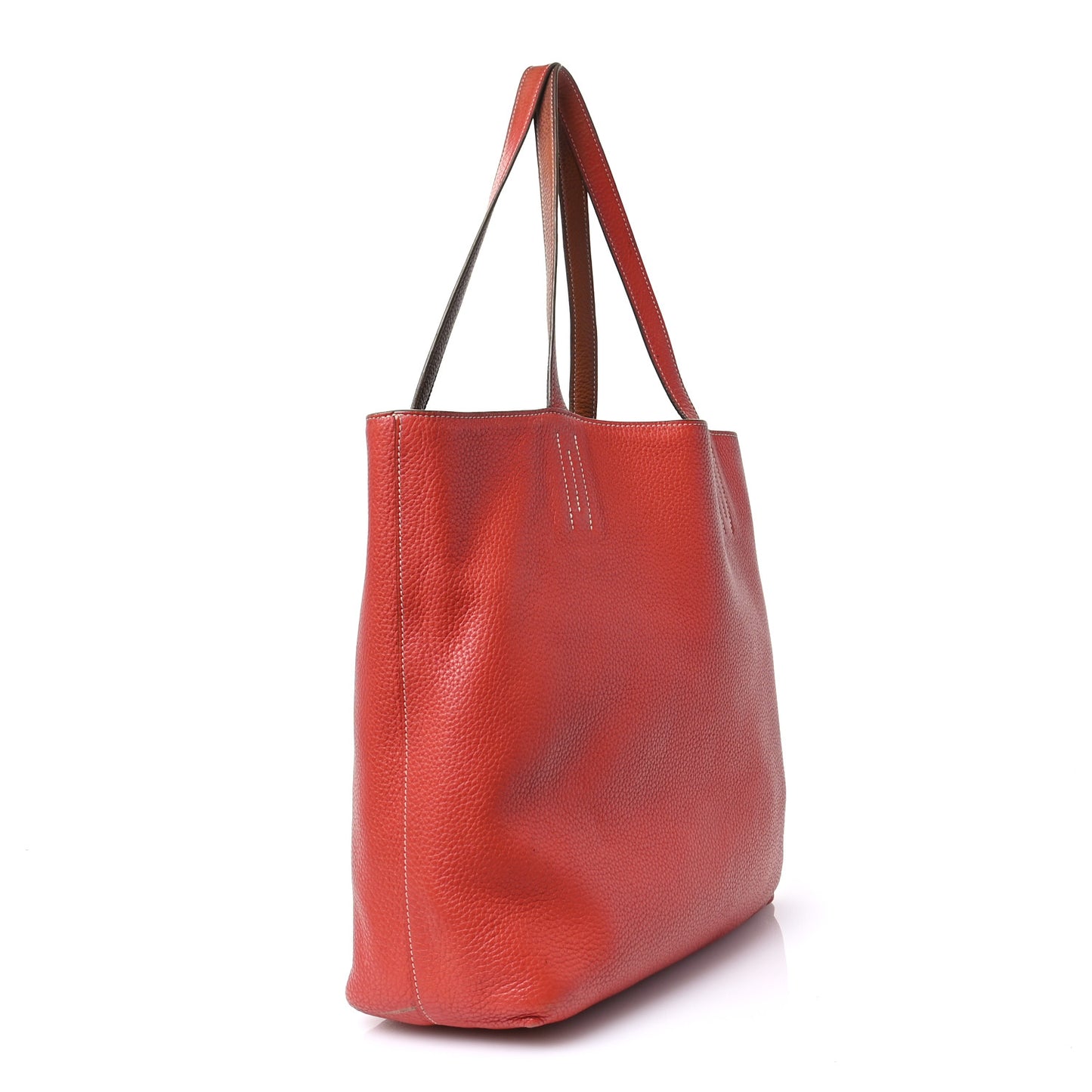 Taurillon Clemence Double Sens 36 Reversible Tote Gold Rose Jaipur