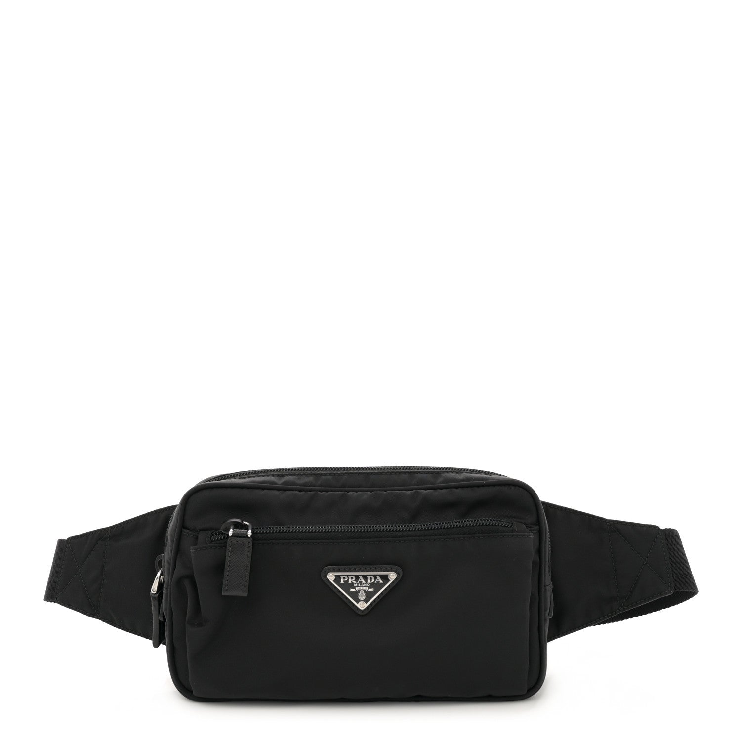 Prada Re-Nylon Saffiano Belt Bag L Black 1 of 12