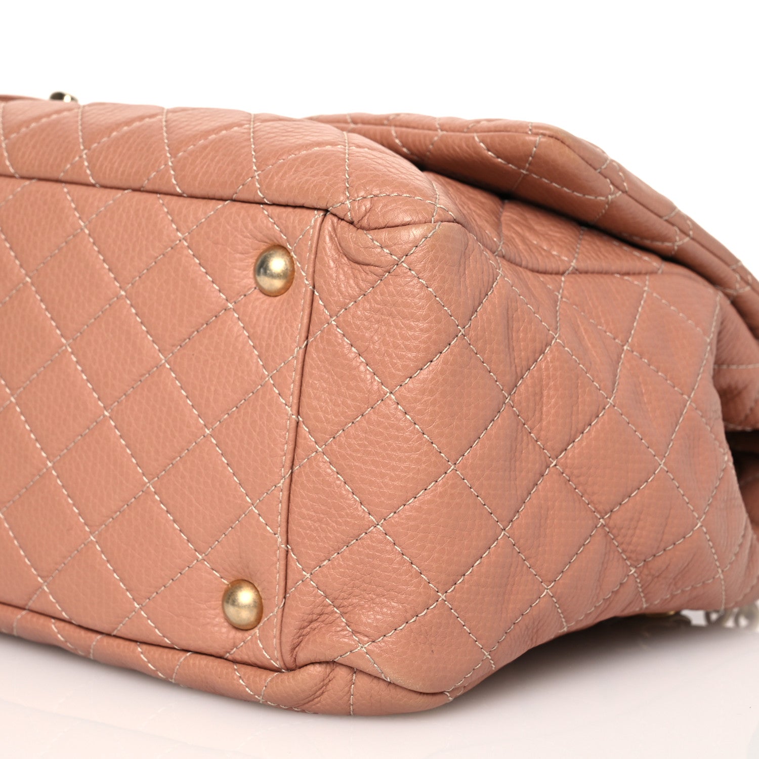 Chanel Calfskin Quilted XXL Travel Flap Bag Camel 11 of 13