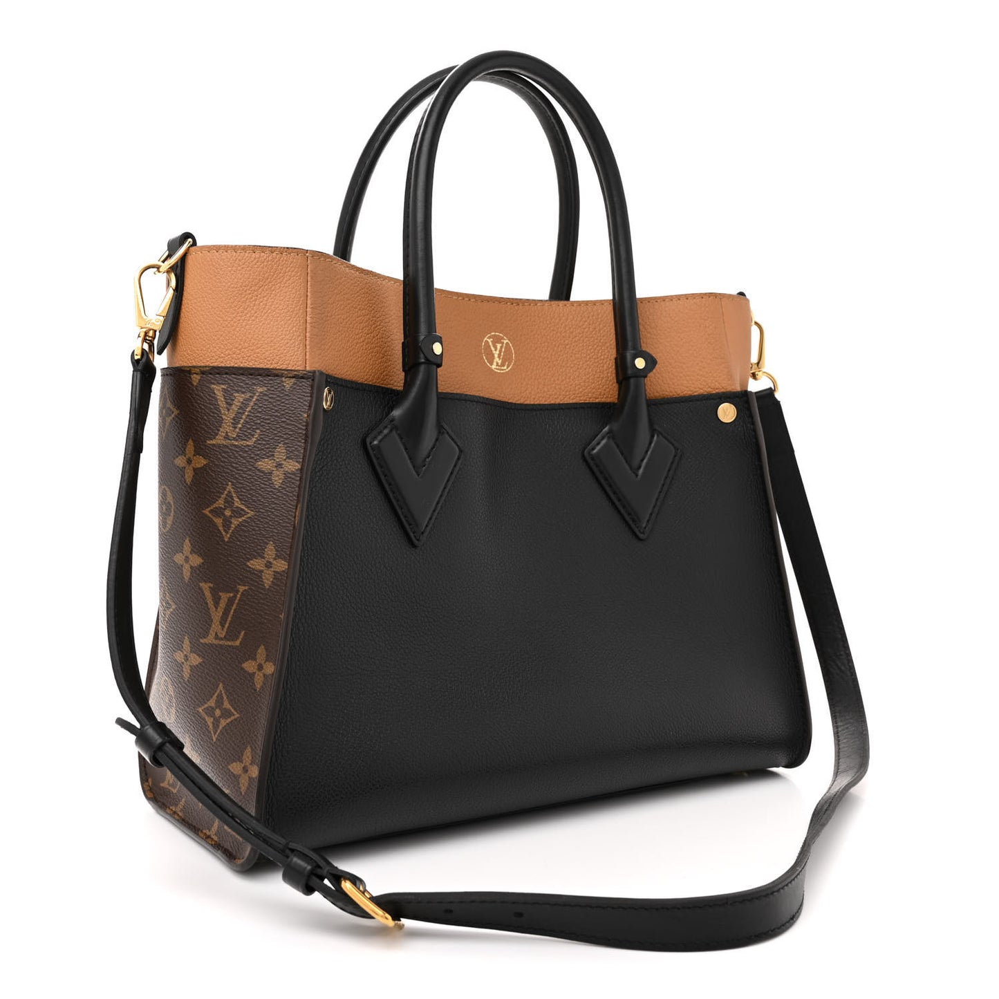 Calfskin Monogram On My Side Black