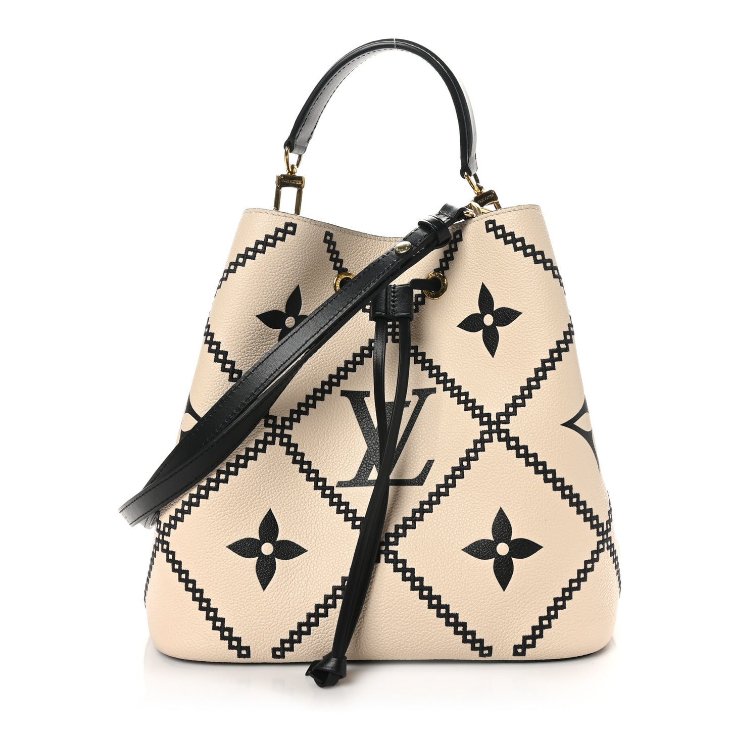 Empreinte Monogram Giant Broderies Neonoe MM Cream Black