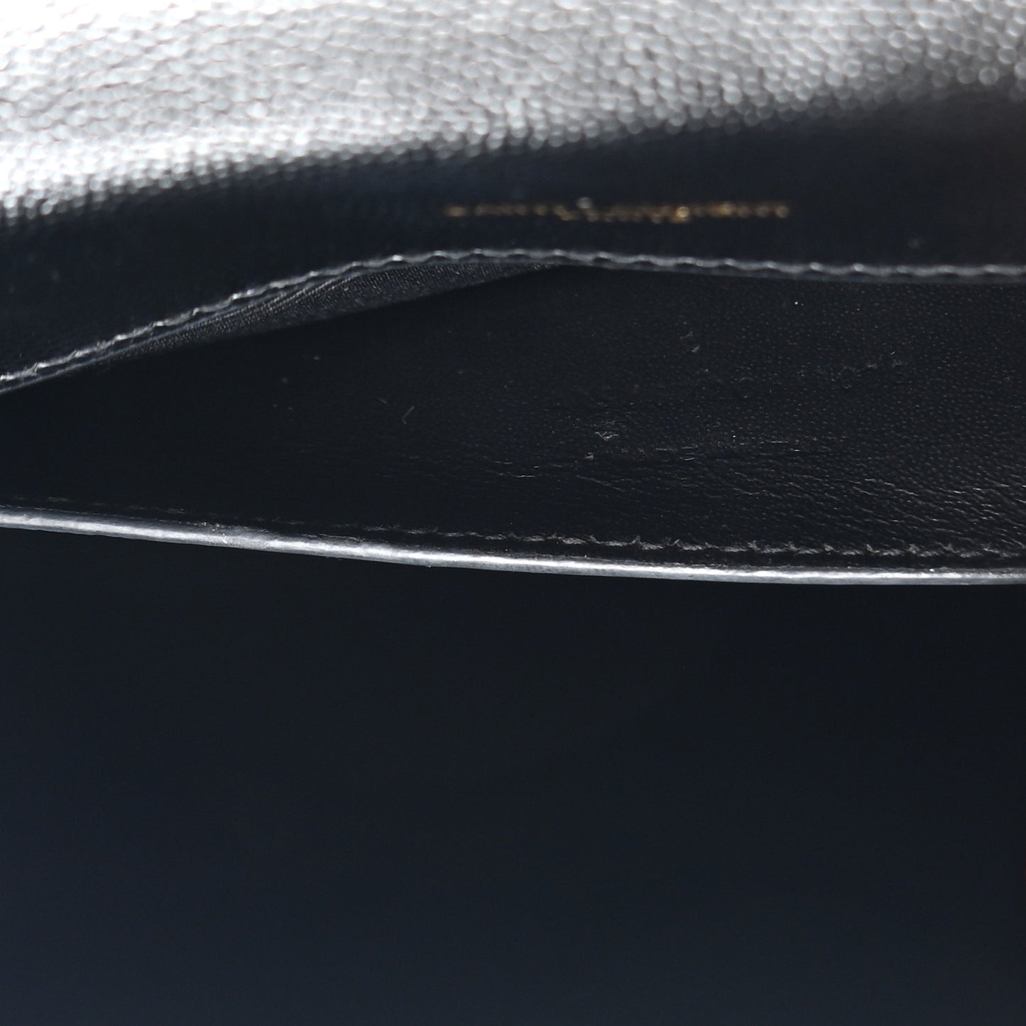 Grain De Poudre Textured Mixed Matelasse Triquilt Medium Monogram Satchel Black