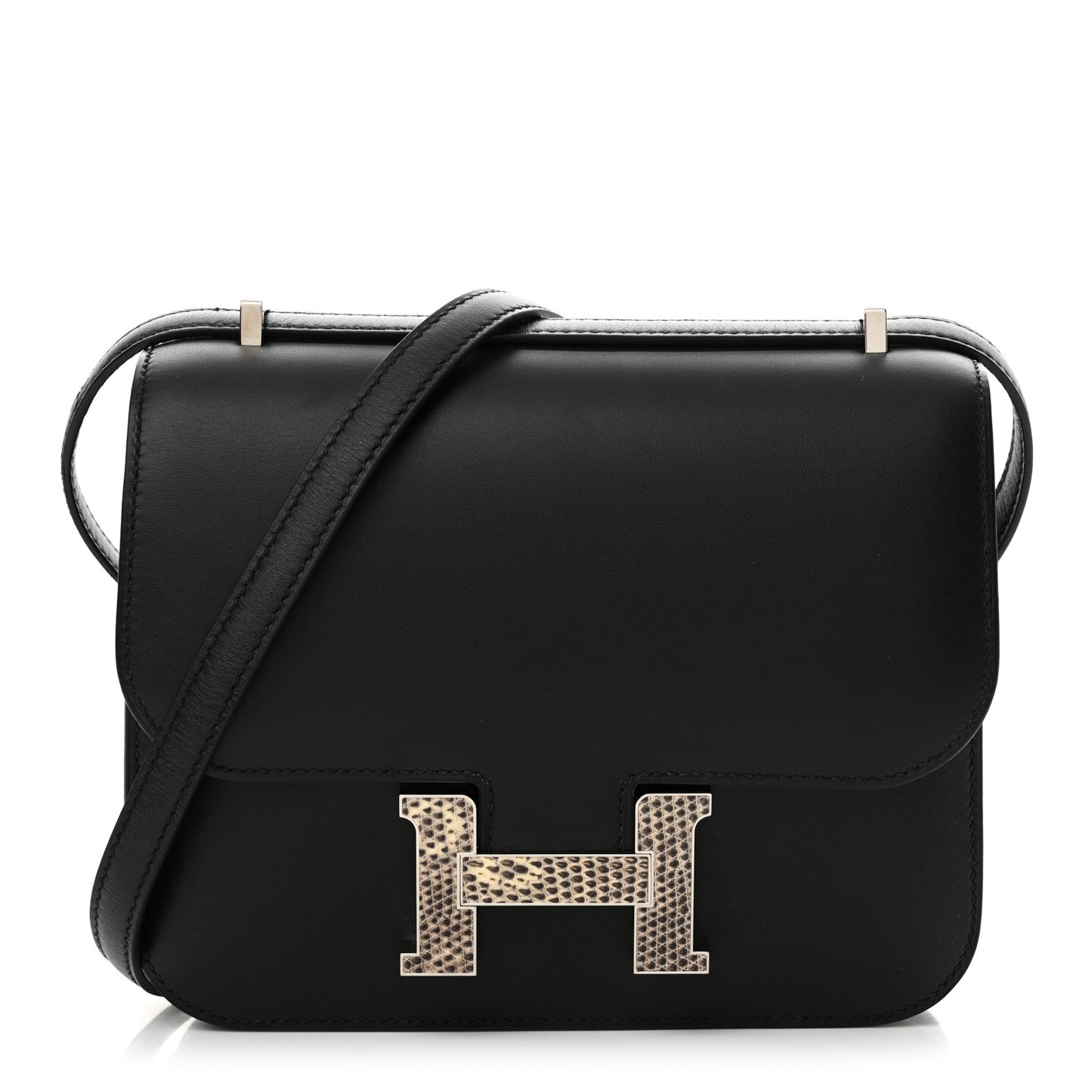 Veau Monsieur Lizard Constance 18 Black Ombre