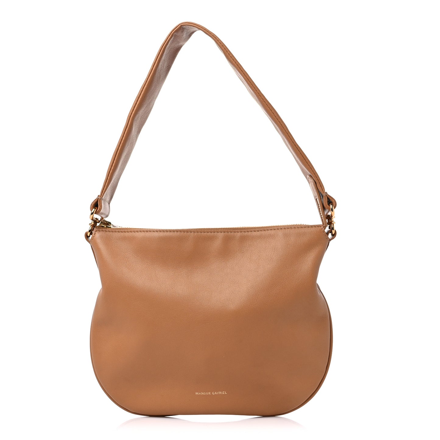 Calfskin Mini Swing Shoulder Bag Caramel