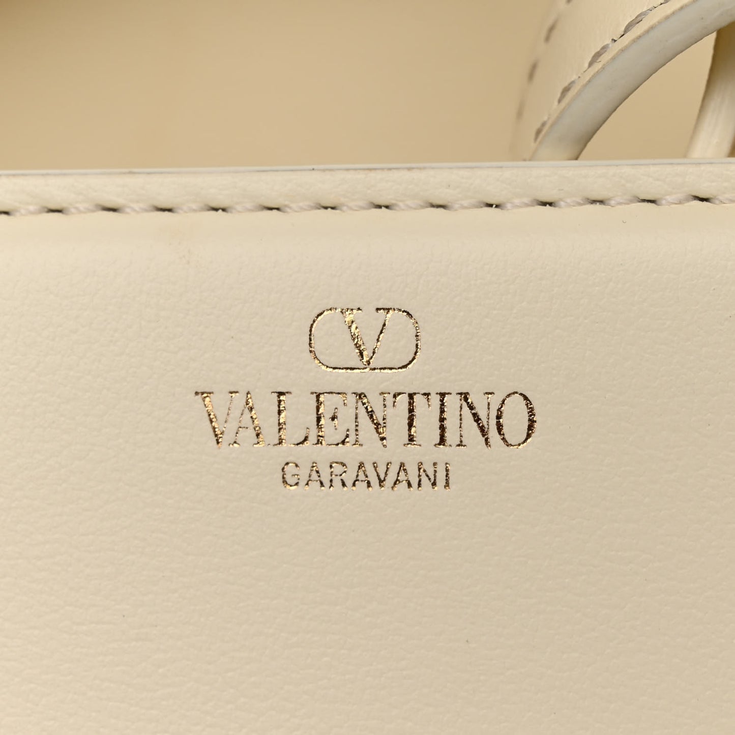 Calfskin Enamel VLogo Loco Flap Shoulder Bag Ivory