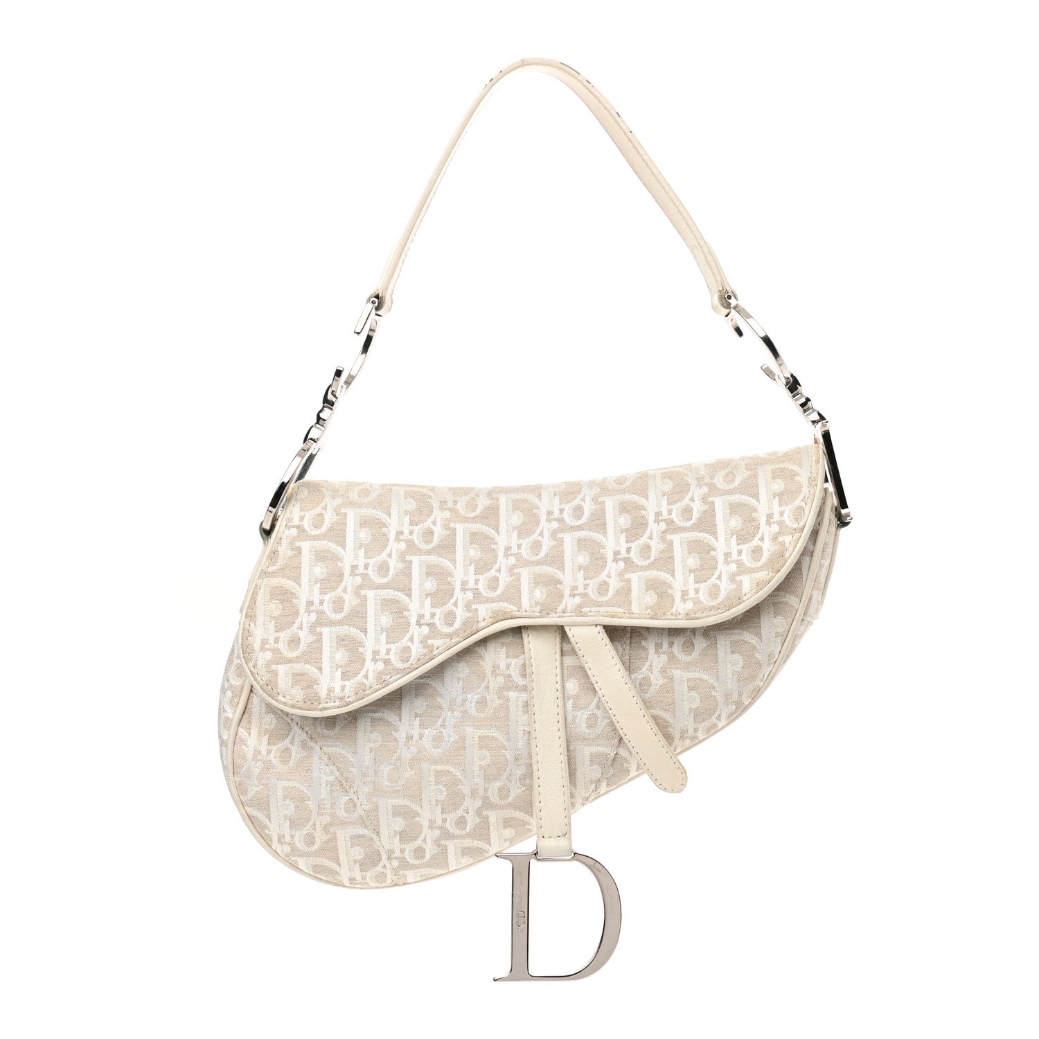 Christian Dior Monogram Saddle Bag White 1003189 – FASHIONPHILE