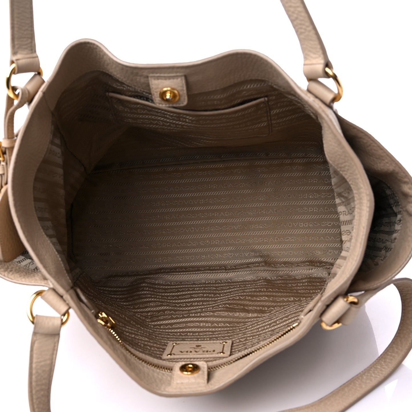 Vitello Daino Shoulder Bag Sabbia