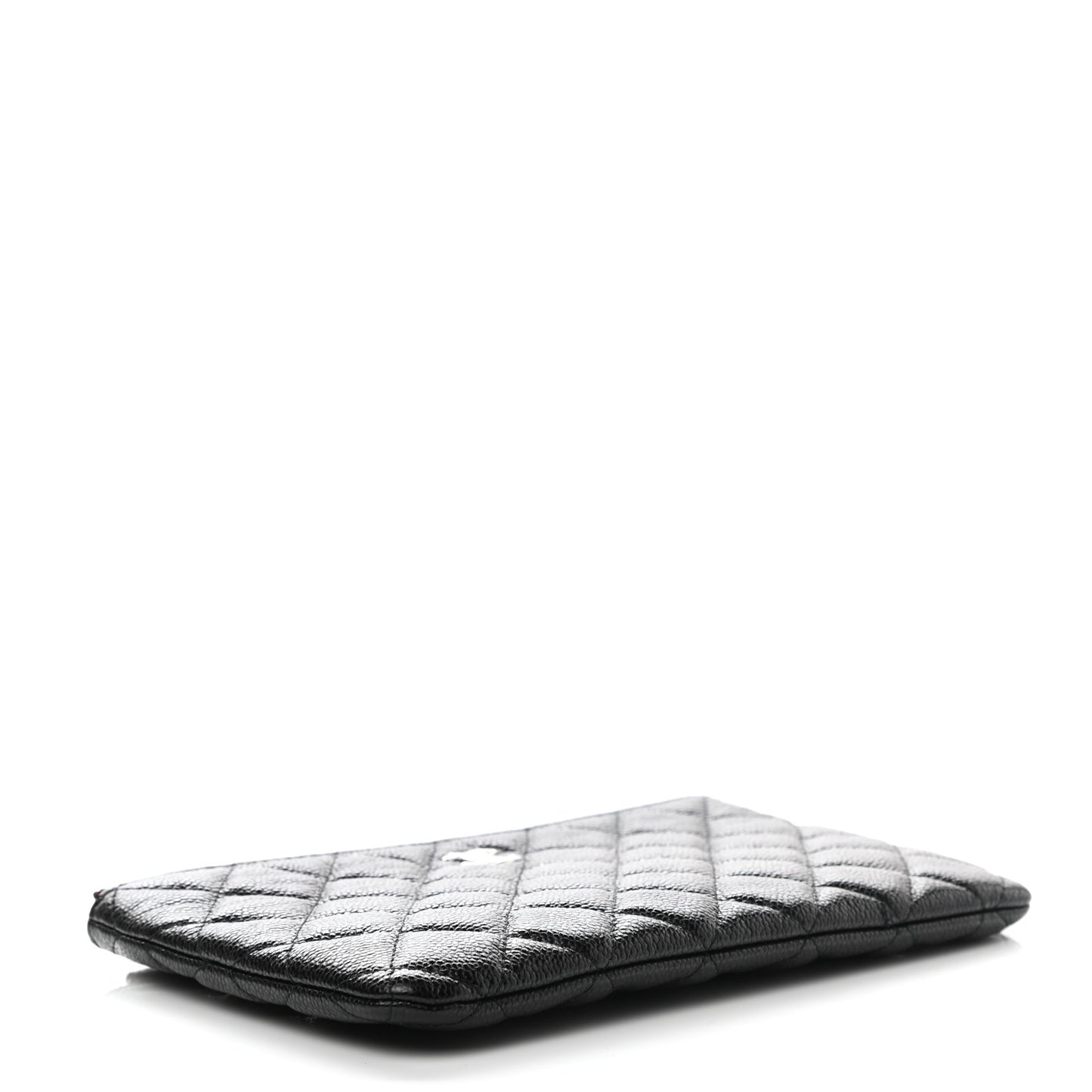 Caviar Quilted Cosmetic Case Black