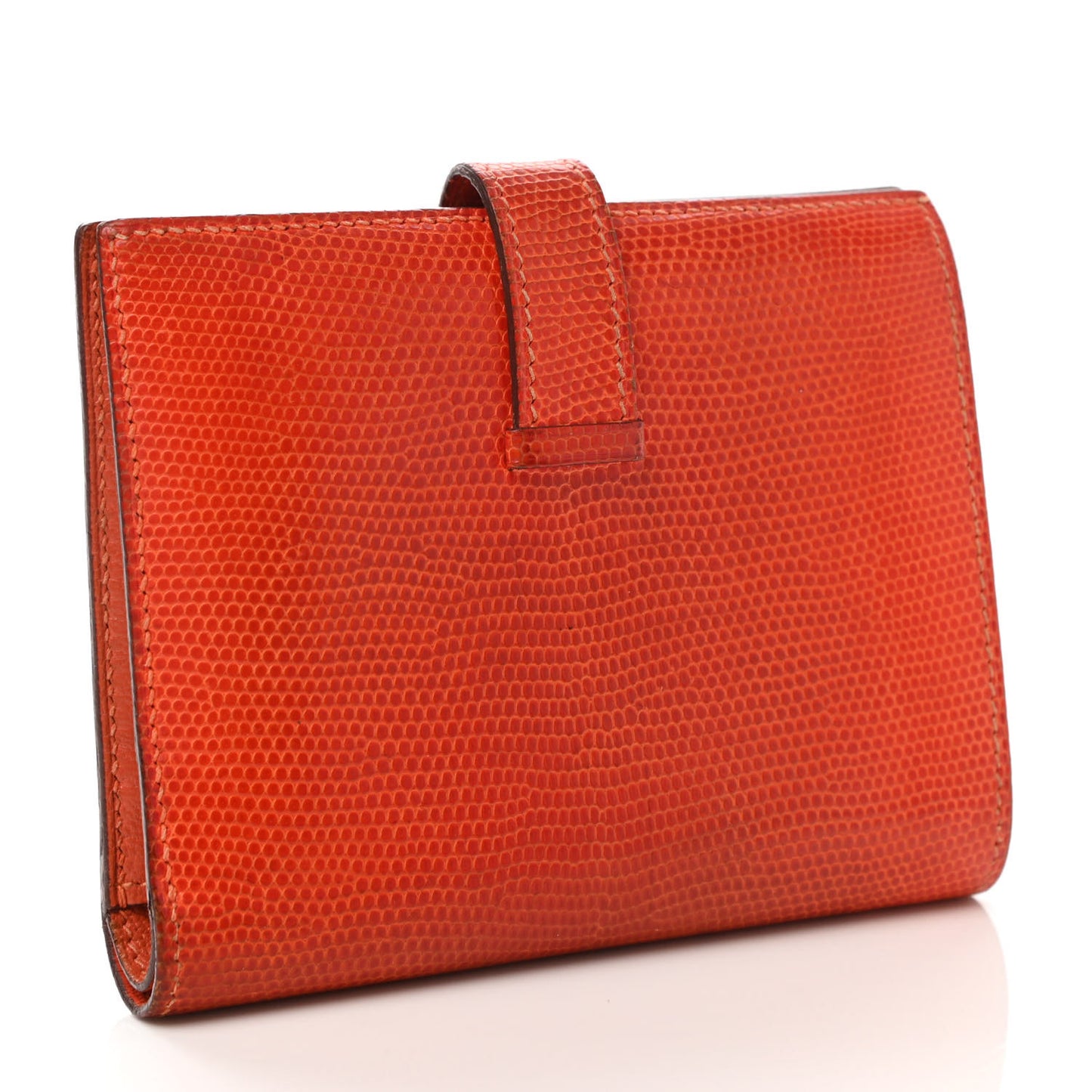 Lizard Bearn Compact Wallet Orange