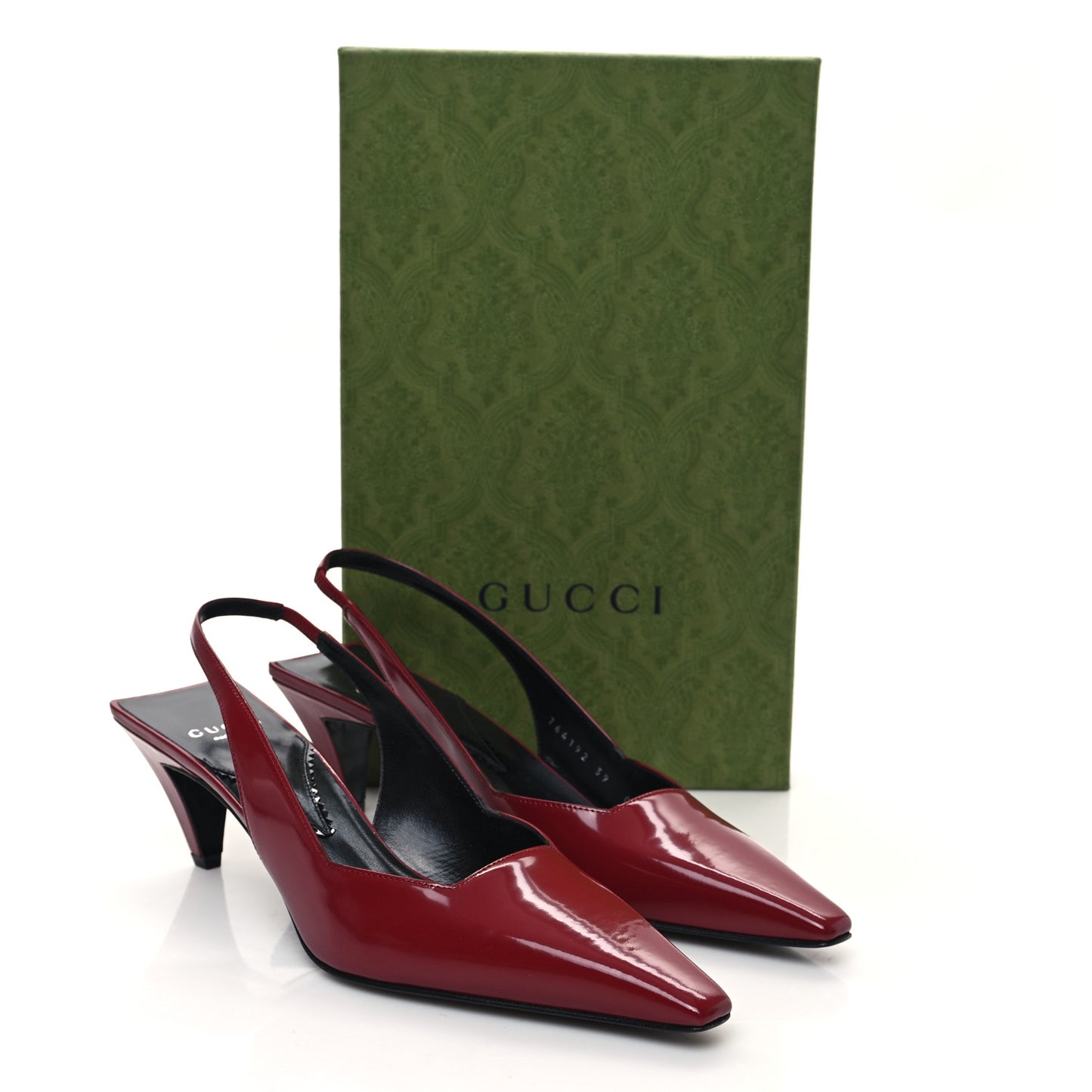 Nappa Mallory Pointed Toe Slingback Sandal 39 New 39 New Cherry