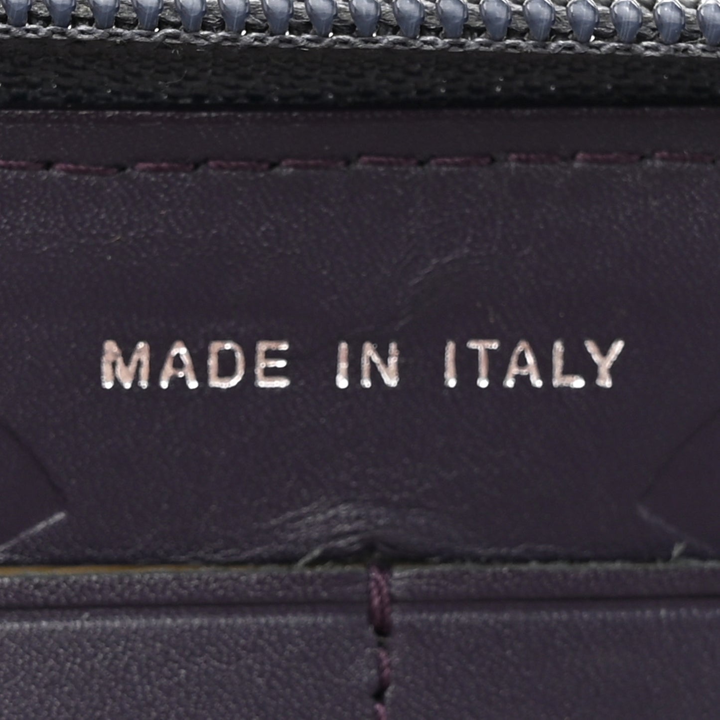 Calfskin Cambon Zip Around Organizer Wallet Purple