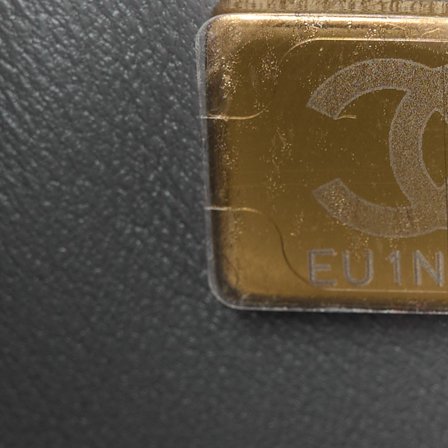 Lambskin Quilted Mini Rectangular Flap Dark Grey