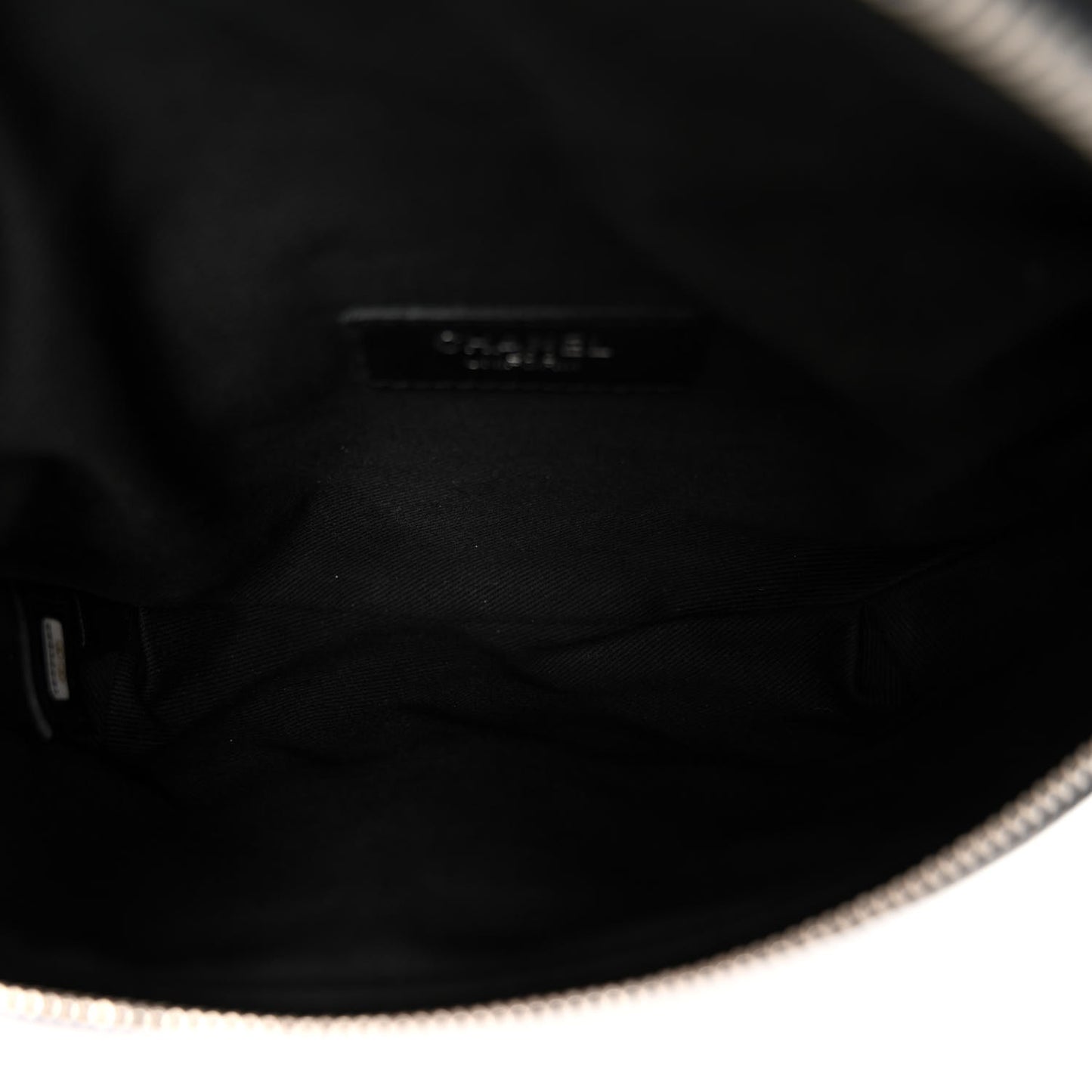 Calfskin Quilted Waist Belt Bag Black