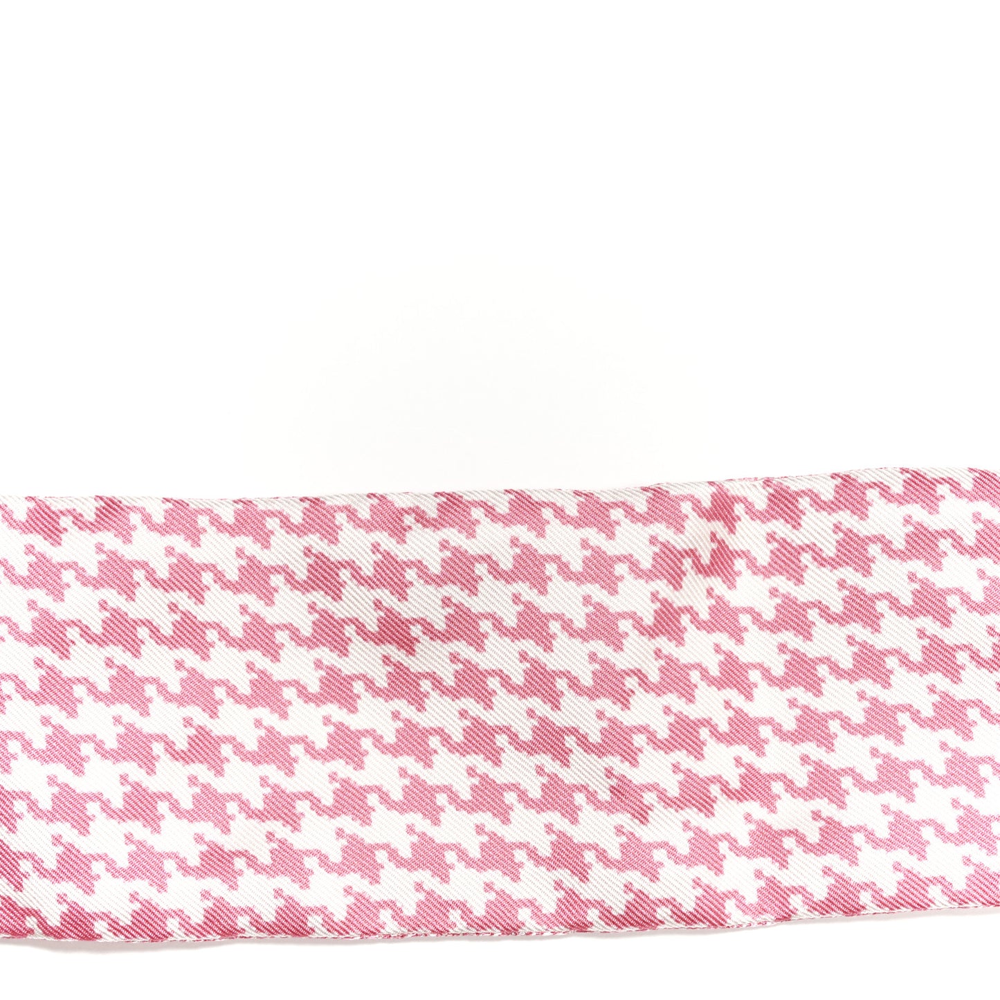 Silk Houndstooth Mitzah Scarf Pink