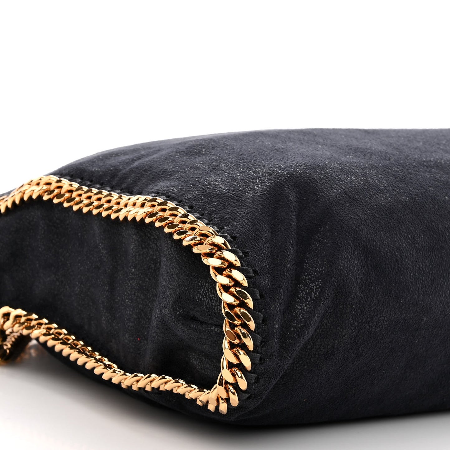 Shaggy Deer Falabella Fold Over Tote Navy