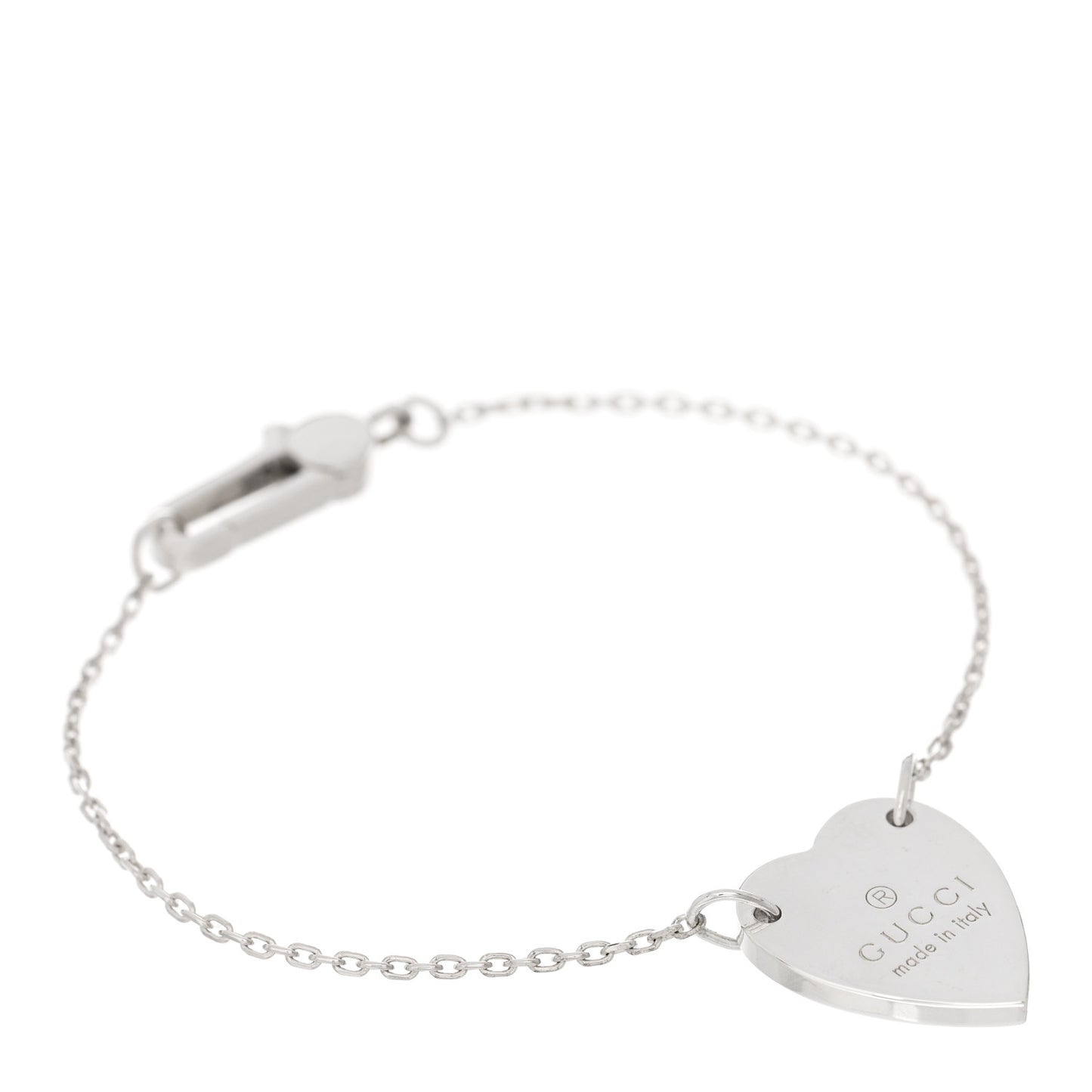 Sterling Silver Trademark Heart Bracelet