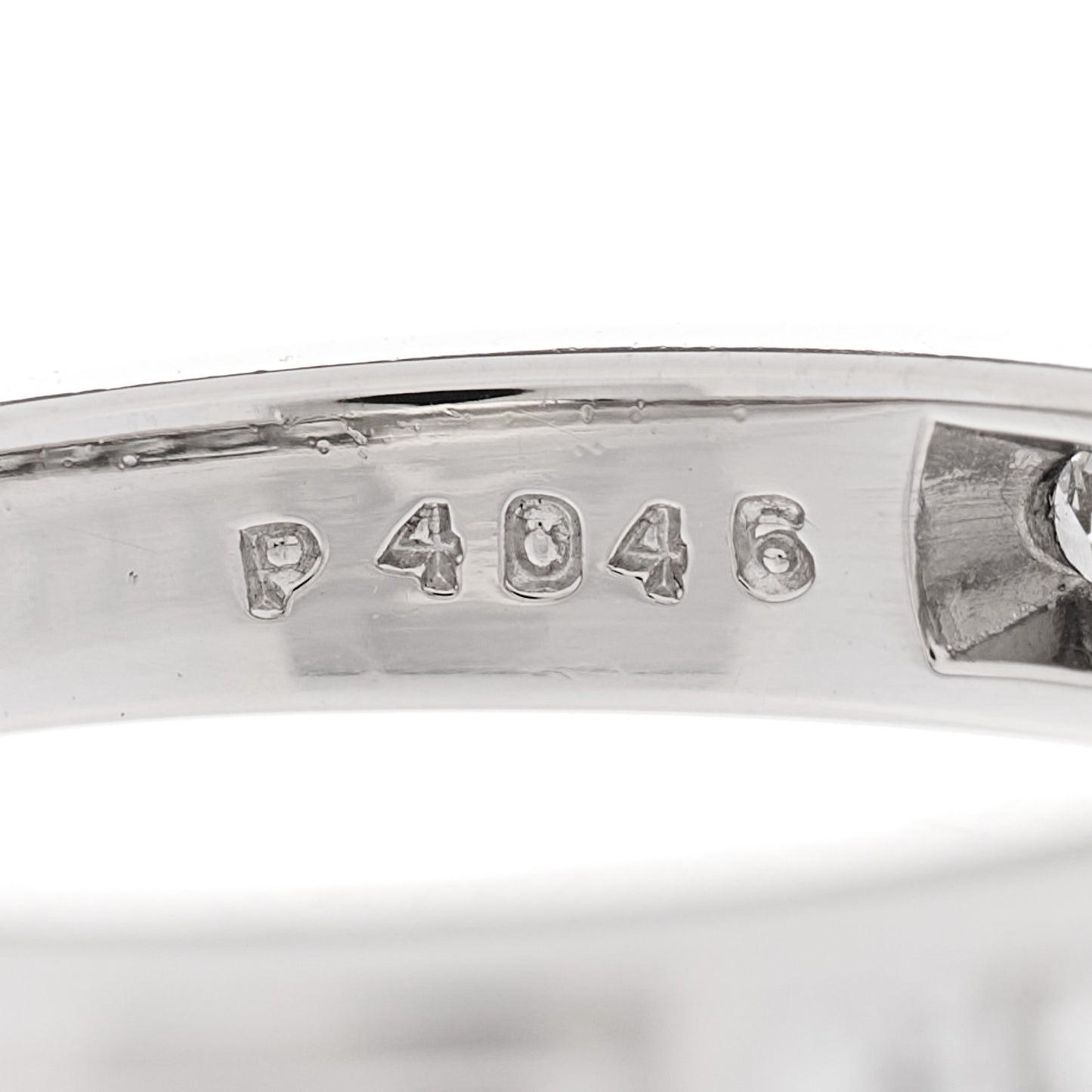 Platinum Diamond 3mm Half Circle Wedding Band Ring 53 6.5